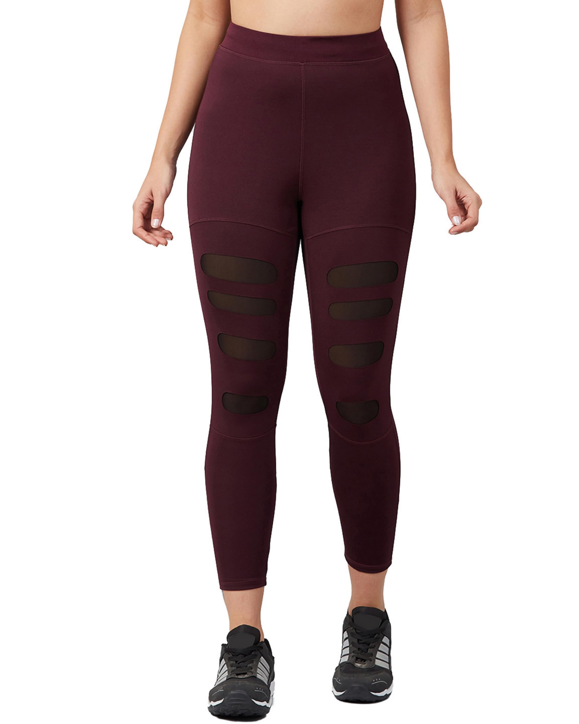 BLINKIN Women’s Patchwork & Mesh Fitness Leggings – 4-Way Stretch (M–XXL)