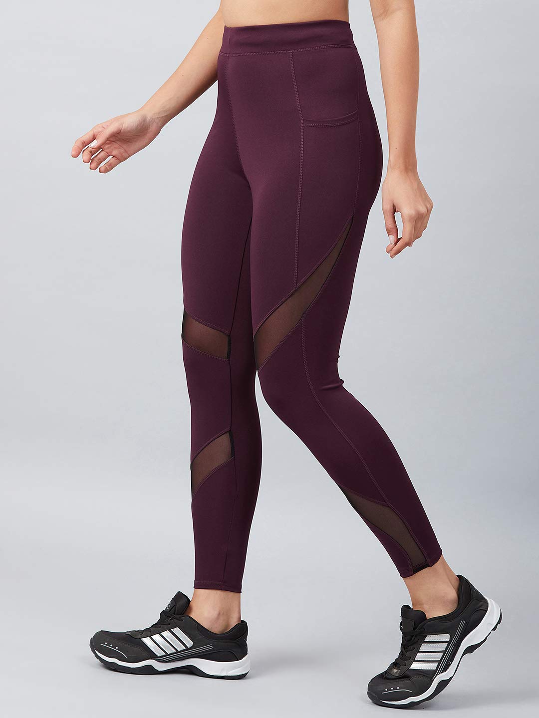 BLINKIN Highwaist Leggings with Pockets – Maroon, Size L
