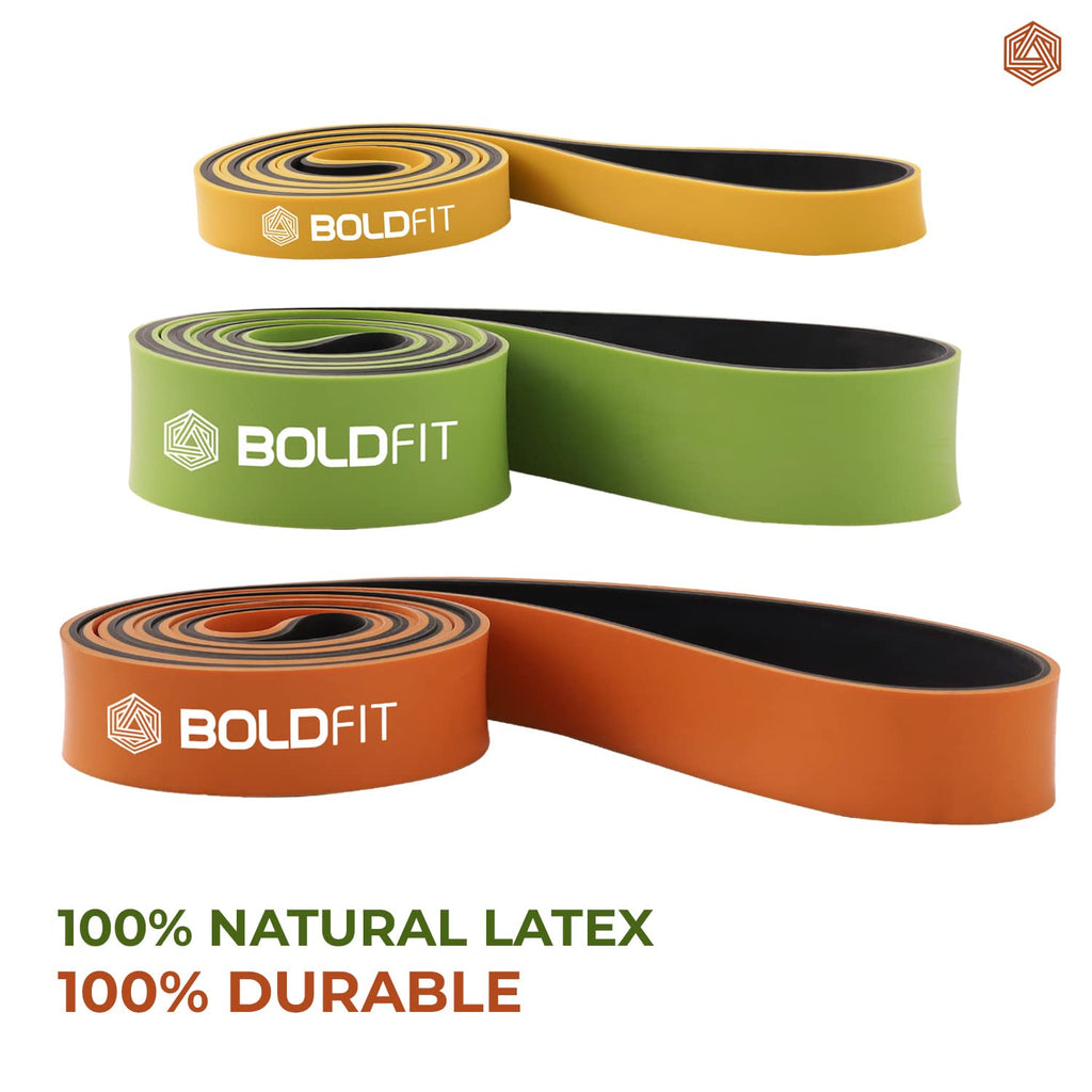 Boldfit Natural Latex Resistance Band – Durable Stretch Band for Strength, Stretch & Rehab