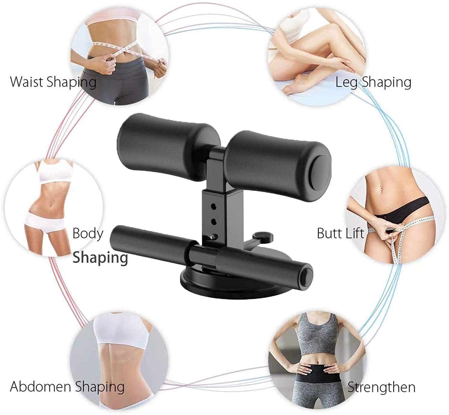 Silencio Sit-Up Bar & Push-Ups Assistant Device – Adjustable Abdominal Trainer (Max 200 kg)