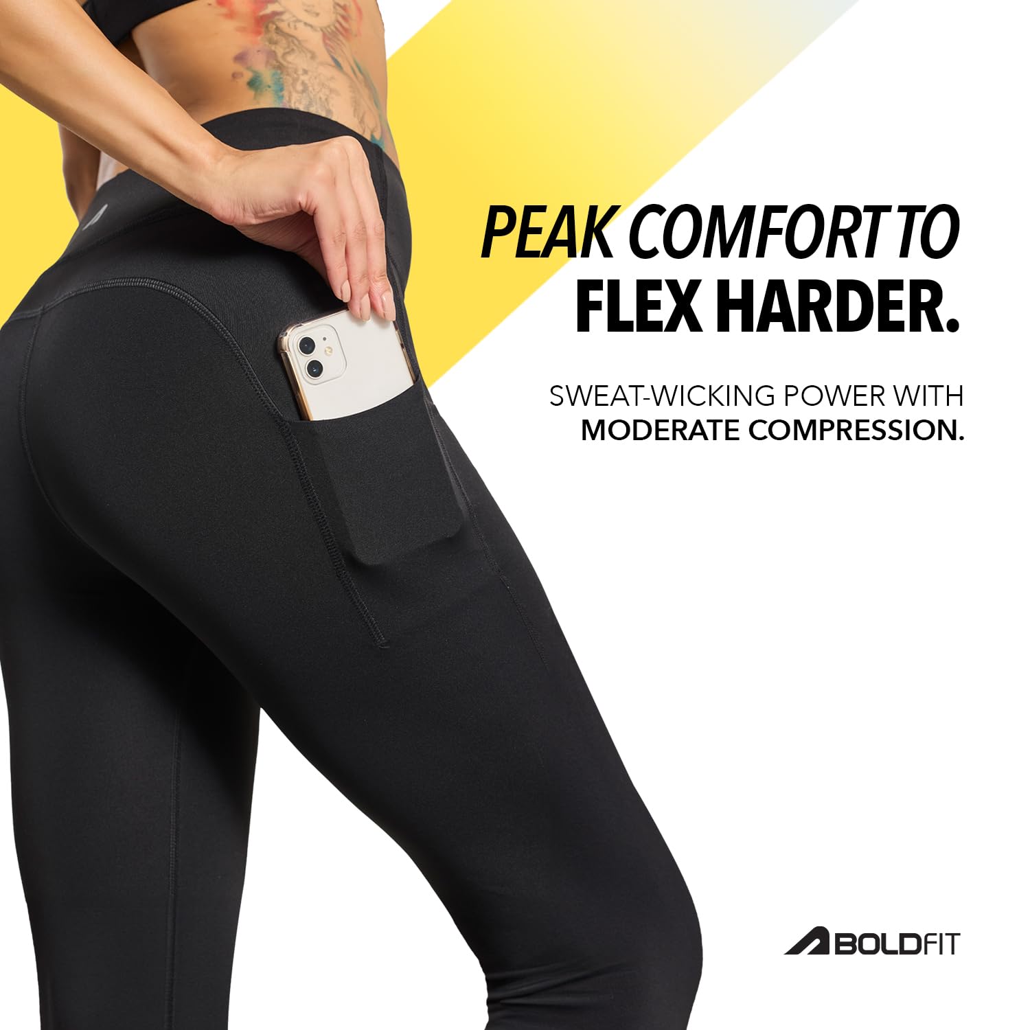Boldfit Everyday High-Rise Leggings – Ultra-Light, Sweat-Wicking, Multi-Purpose Activewear