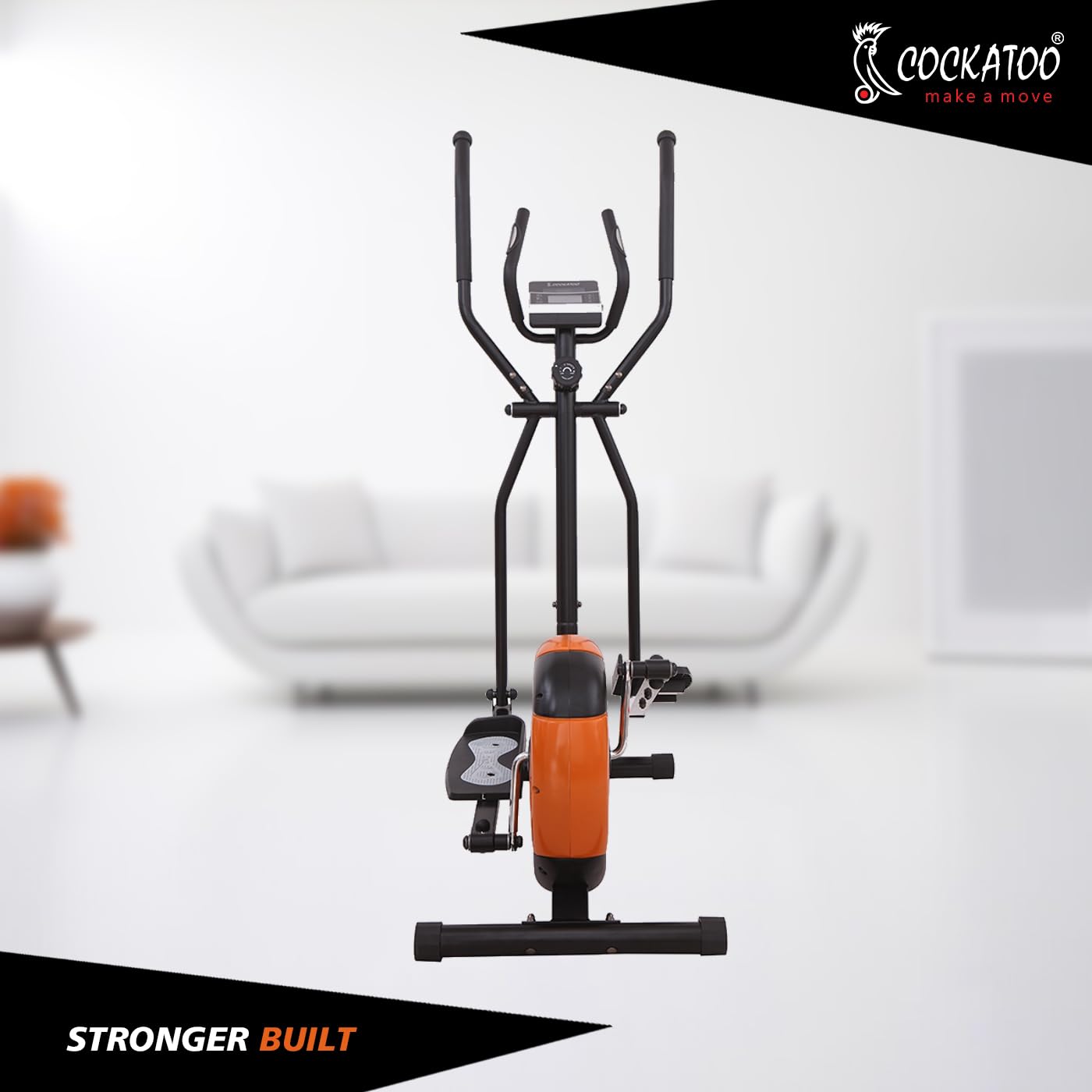 Cockatoo CE-03 Smart Series Elliptical Cross Trainer – 8 Magnetic Resistance Levels, 6 kg Flywheel, 120 kg Capacity