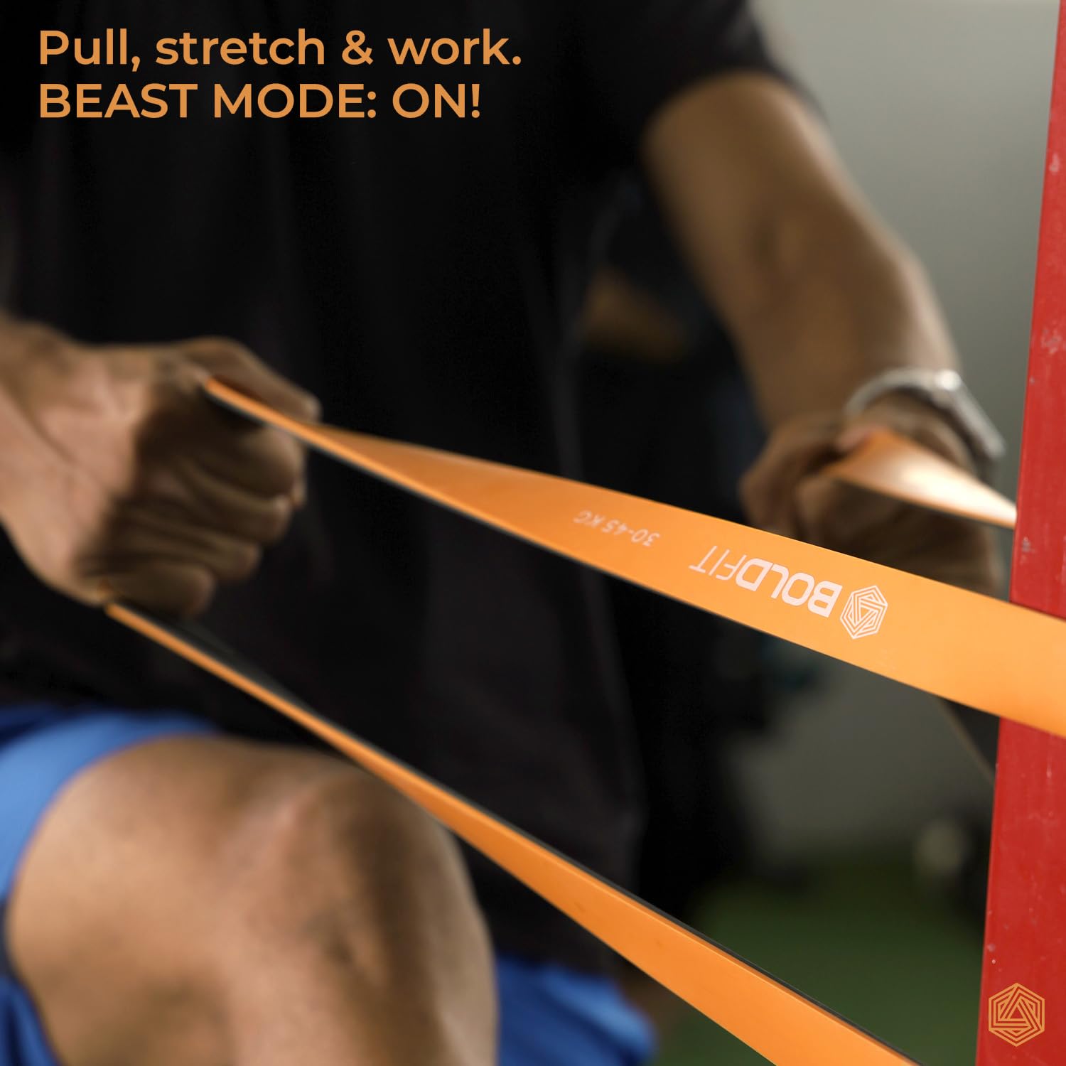 Boldfit Natural Latex Resistance Band – Durable Stretch Band for Strength, Stretch & Rehab