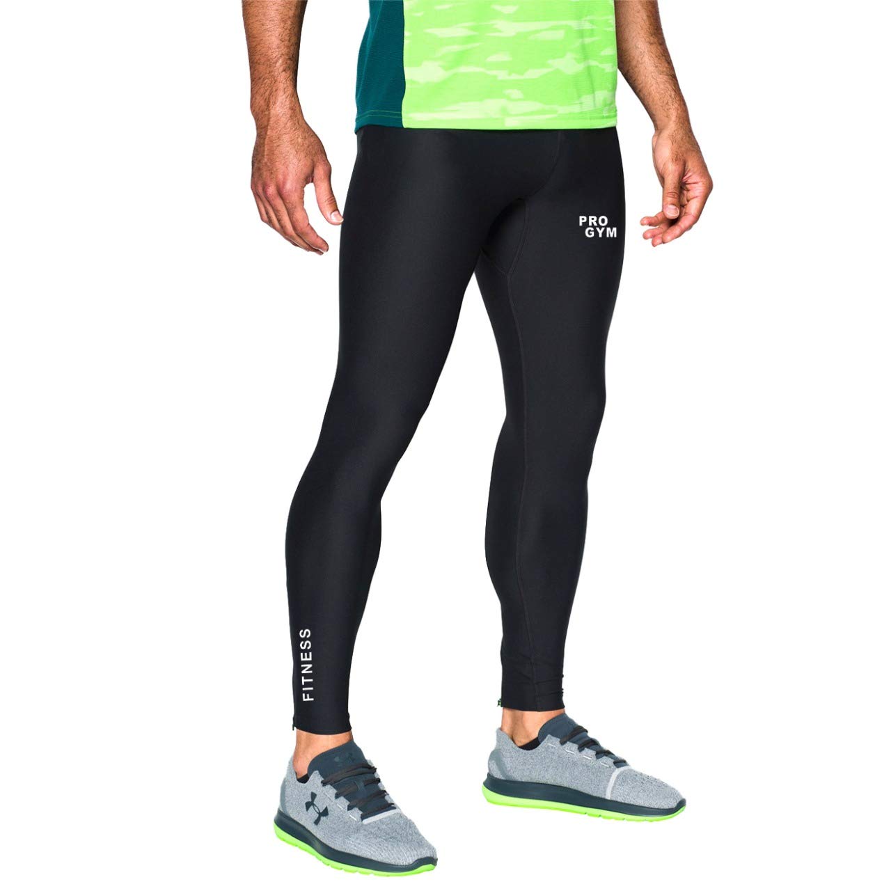 Pro Gym Women’s Stretchable High-Compression Leggings – Slim Fit (Black, XL)