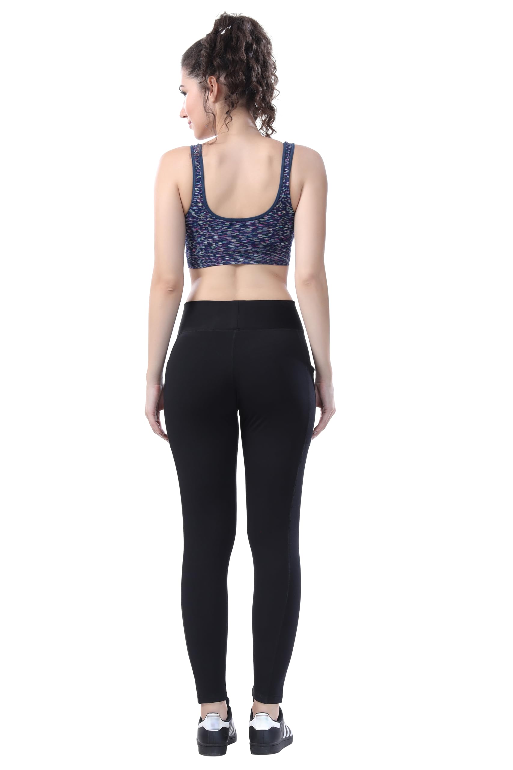TRASA High-Waist Tummy-Control Yoga Leggings – 3 Pockets, 4-Way Stretch