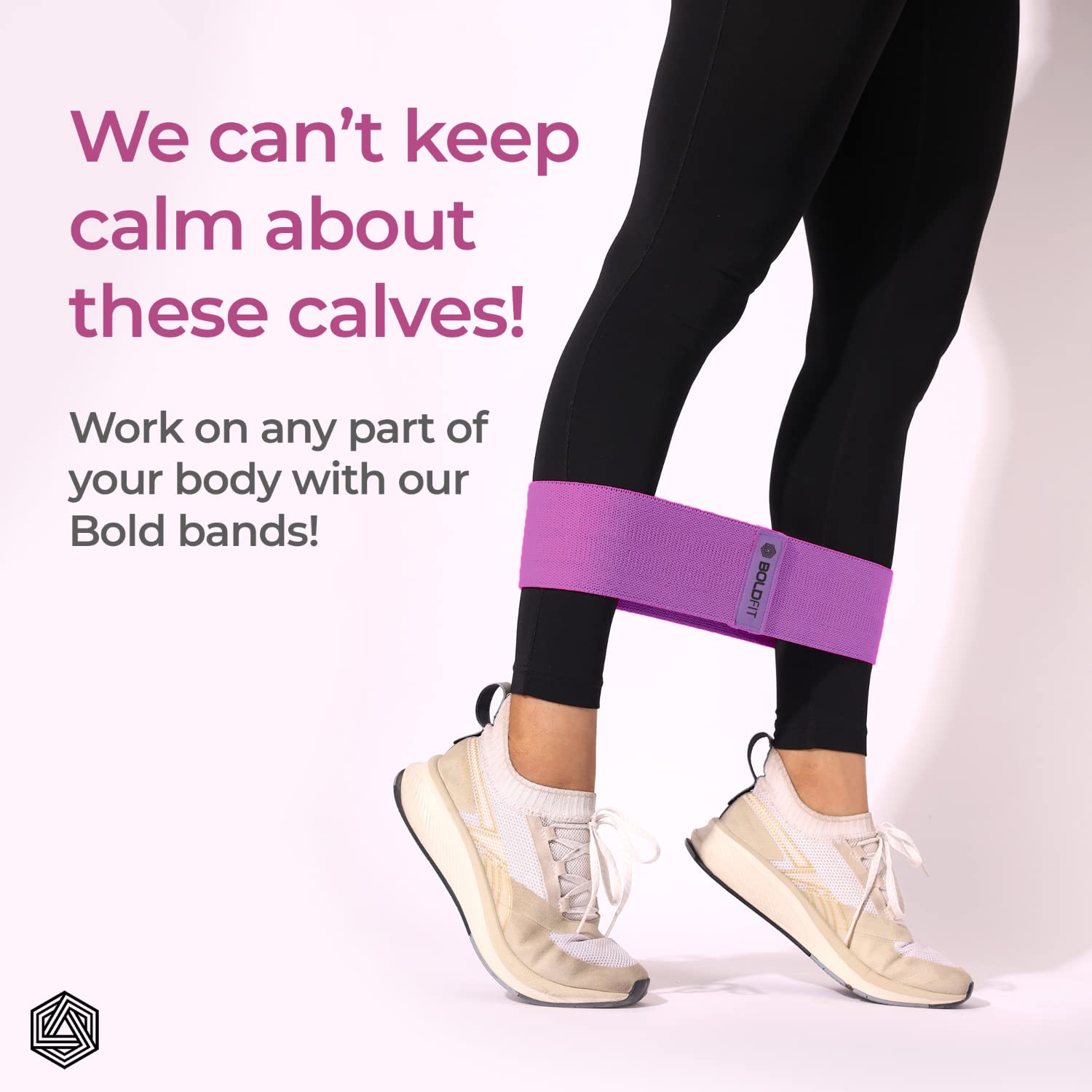 Boldfit Fabric Resistance Band – Mini Loop Hip Band (Light, Medium & Heavy Options)