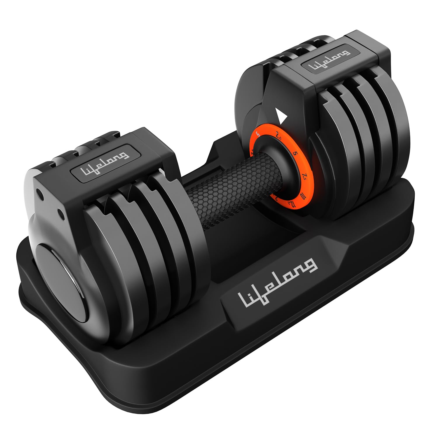 Lifelong Adjustable Dumbbells – 2.3 kg to 20 kg in One Compact Set