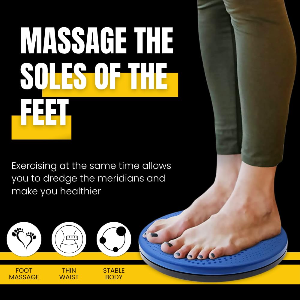 PRO365 Disc Acupressure & Magnetic Tummy Twister – 2-in-1 Ab Exerciser (Up to 120kg Load)