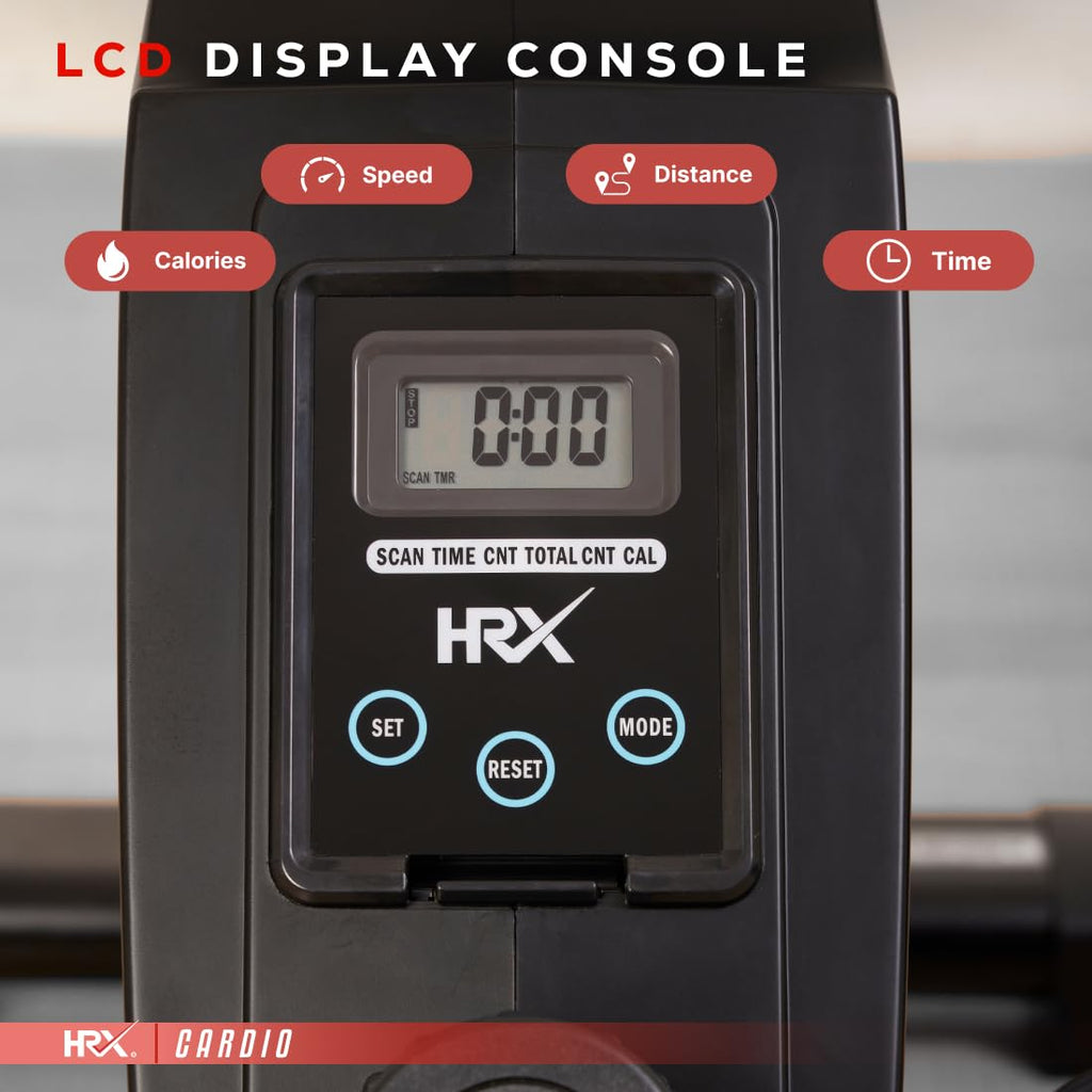 HRX Marsh Magnetic Rowing Machine – 8 Resistance Levels, Durable Steel & Aluminum Frame, 120 kg Capacity