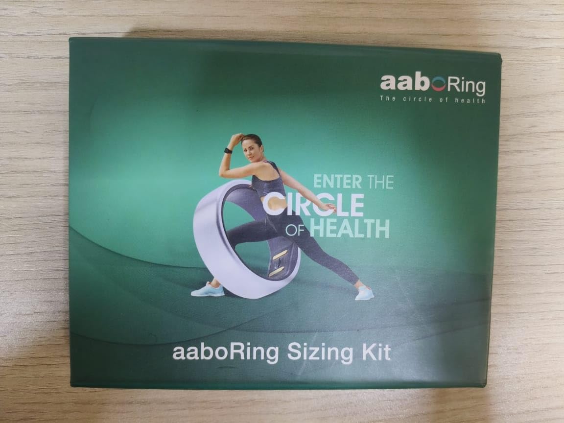 aaboRing Smart Ring – Titanium Fitness & Sleep Tracker, 7-Day Battery, No App Subscription