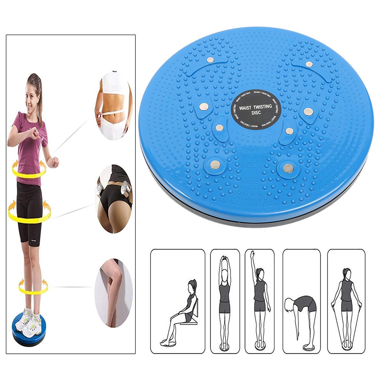 GJSHOP 3-in-1 Tummy Trimmer & Waist Twister with Toning Tube – Home Core & Fat Burn Combo