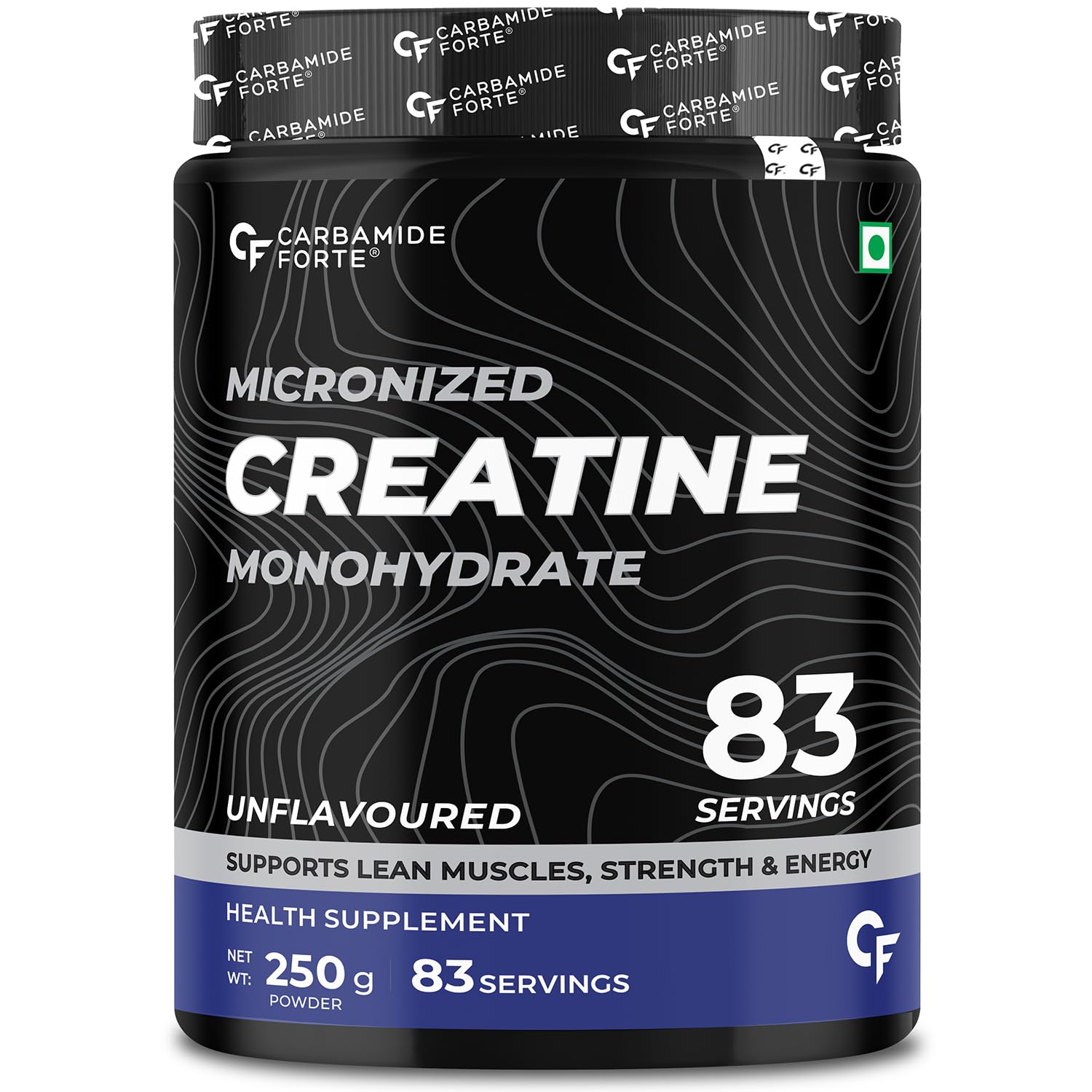 Carbamide Forte Micronised Creatine Monohydrate – Unflavoured 250 g (≈ 83 Servings) | Pure Strength, Energy & Lean Muscle Volumization