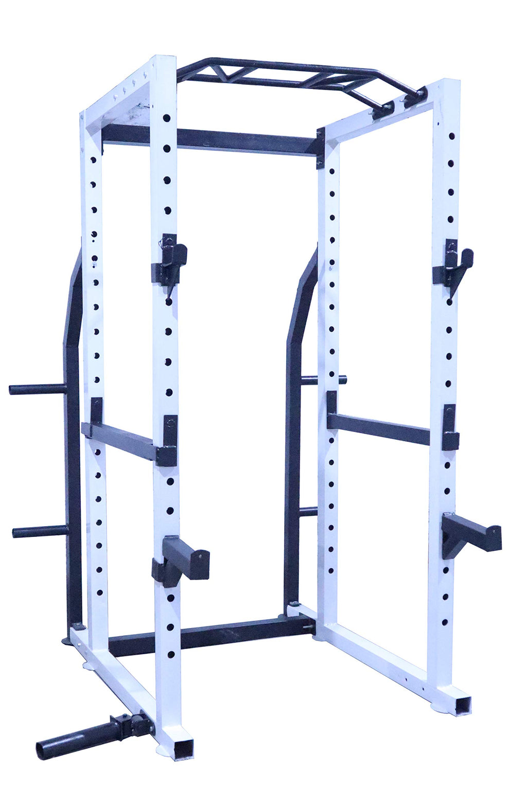 Gamma Fitness PR-32 Power Squat Rack – 3″ ISI Steel Frame, J-Hooks, Safety Panels & Landmine Attachment