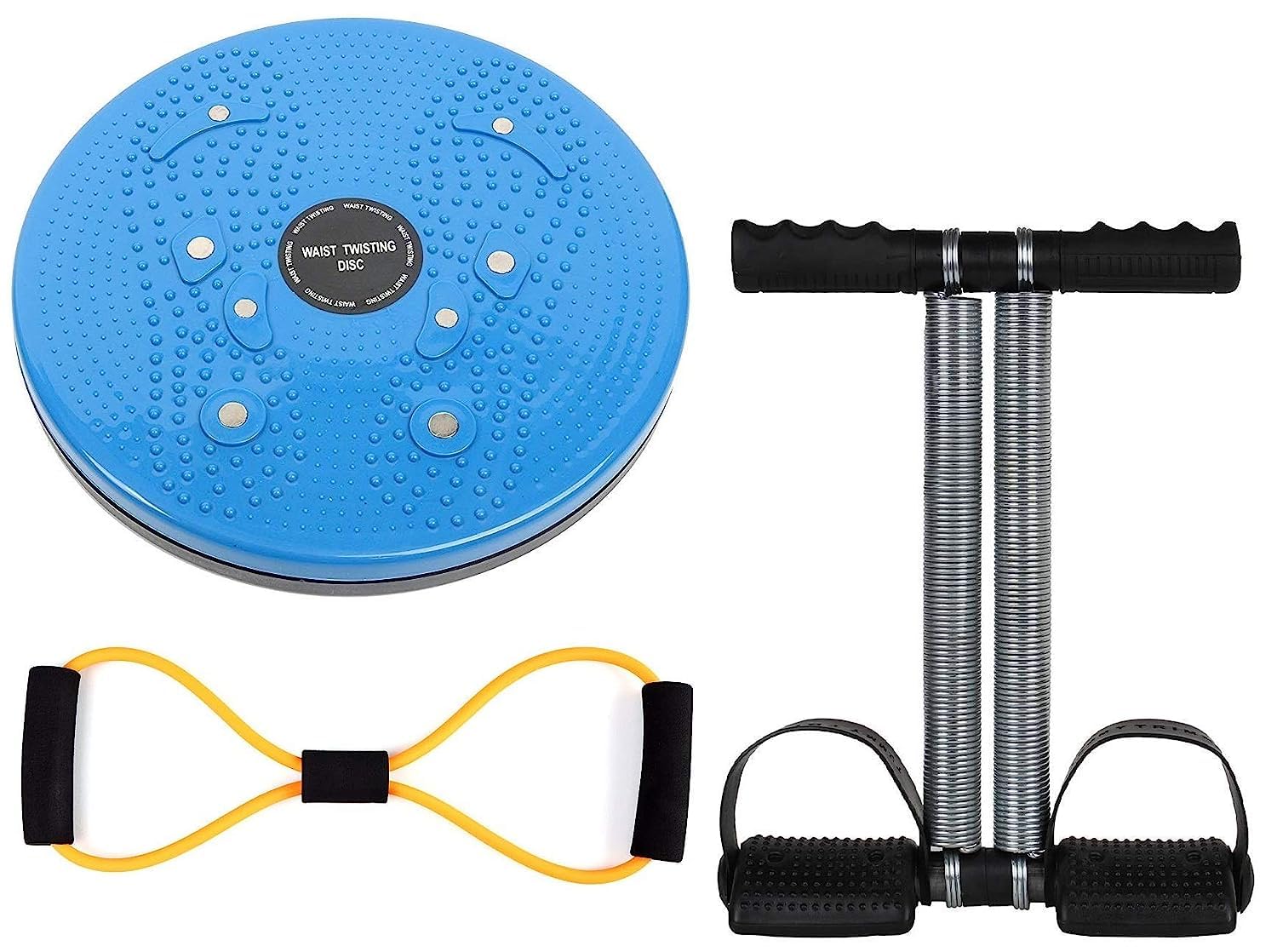 GJSHOP 3-in-1 Tummy Trimmer & Waist Twister with Toning Tube – Home Core & Fat Burn Combo