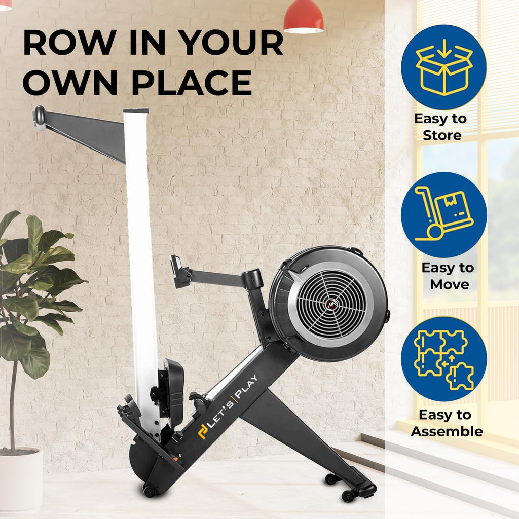 Let’s Play ARCONCEPT2 Air Rower – 10-Level Air Resistance, Foldable Design, LCD Performance Monitor