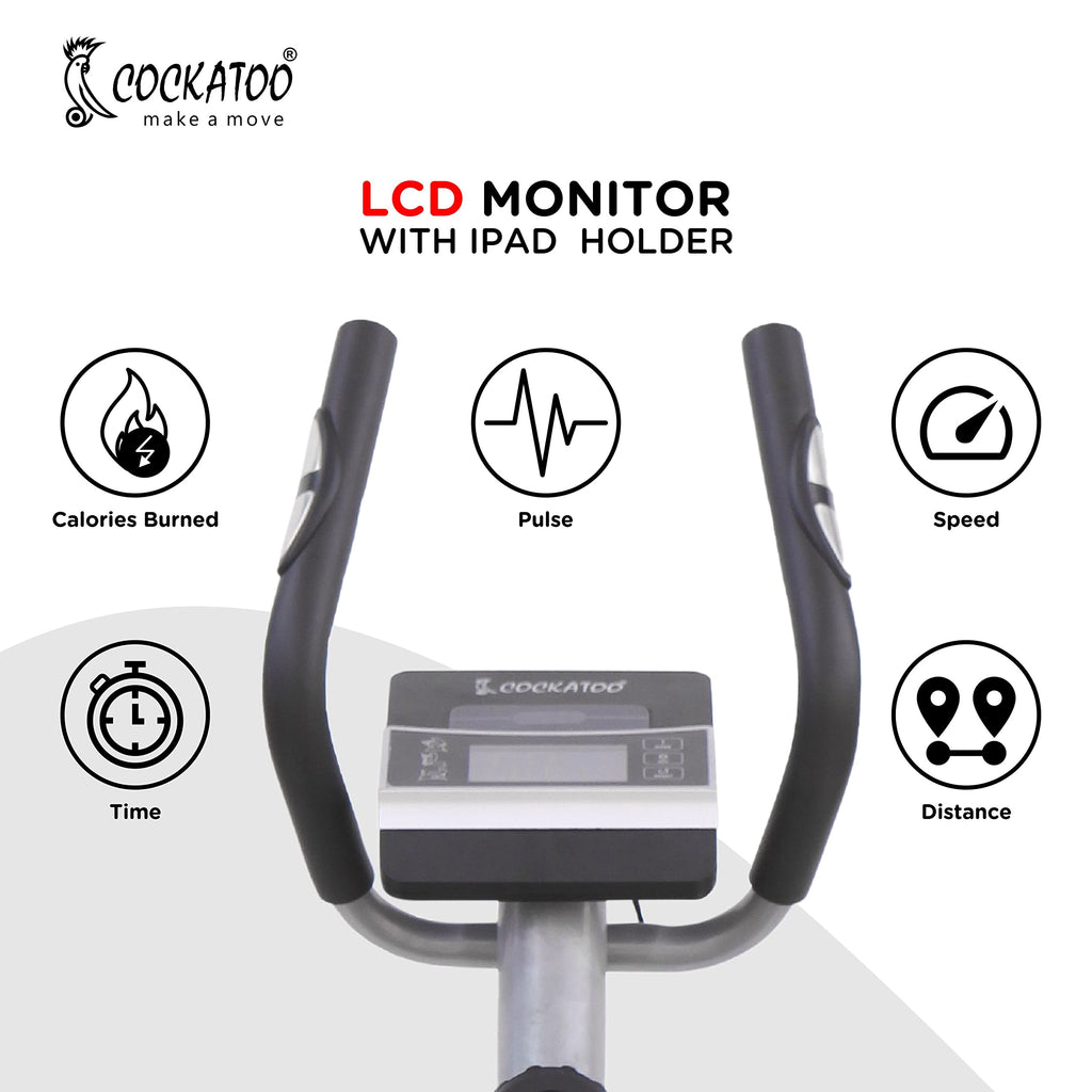 Cockatoo CE03Advance Smart Elliptical Cross Trainer – 6 kg Flywheel, 8 Magnetic Resistance Levels, Free Installation
