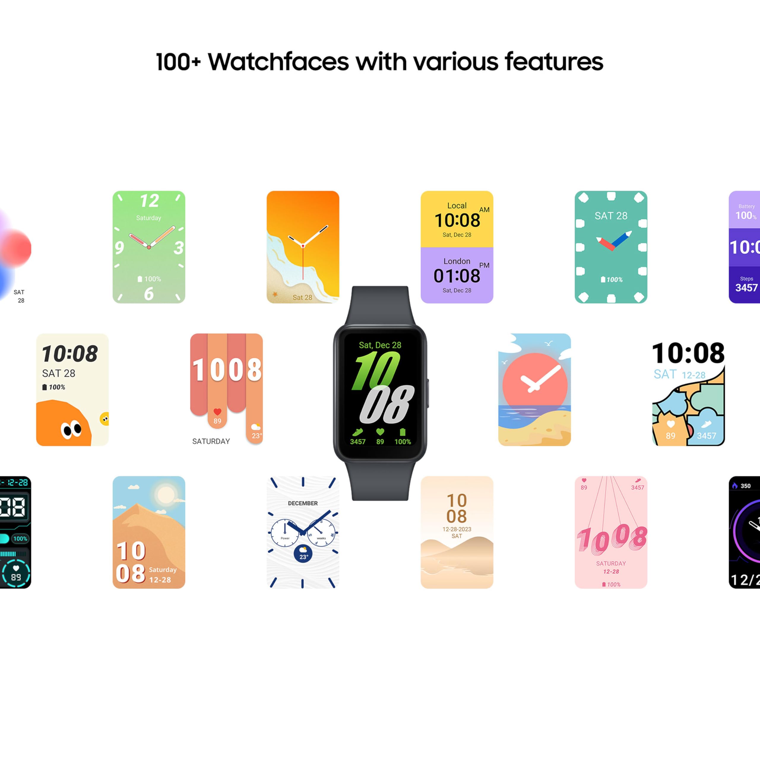 Samsung Galaxy Fit 3 – 1.6″ AMOLED Fitness Band, Aluminum Body, 13-Day Battery & Fast Charging