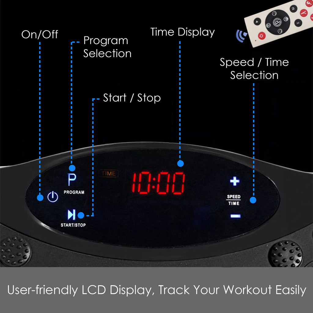 AGARO Alpha Crazyfit Vibration Plate Massager – 5-Mode Whole-Body Fitness Machine