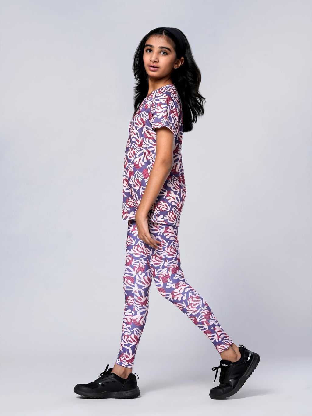 UMILDO Girls Printed Sports Leggings – Stretchy, High-Rise Activewear