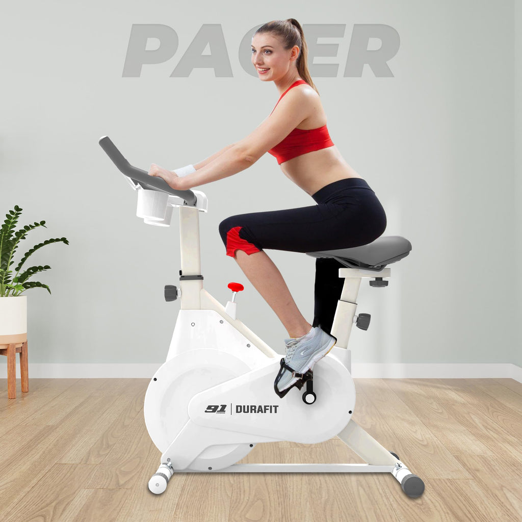 Durafit Pacer Spin Bike – 6 kg Flywheel, 5-Level Magnetic Resistance & LCD Display