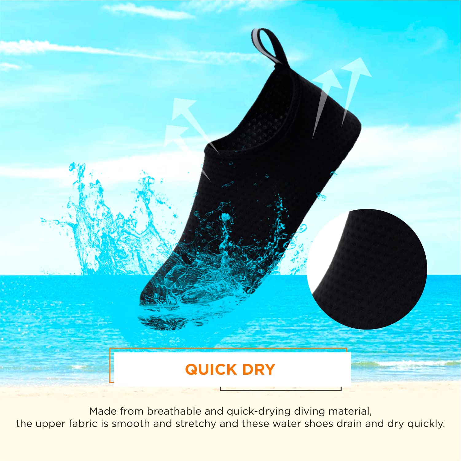 Lify Water Shoes – Barefoot Aqua Yoga Socks, Quick-Dry Beach & Swim Shoes for Men & Women