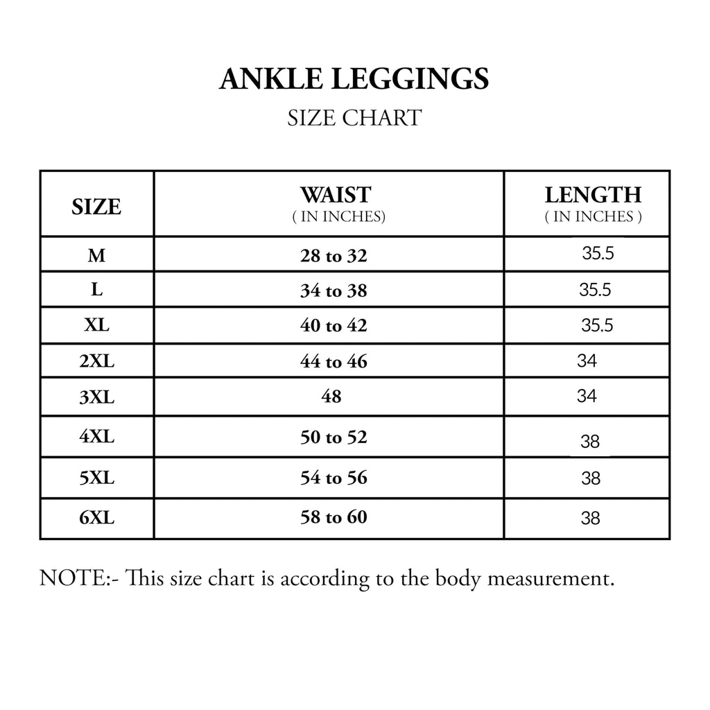 Freedom Lady Wear Mid-Rise Stretchable Ankle-Length Leggings – Women’s Activewear