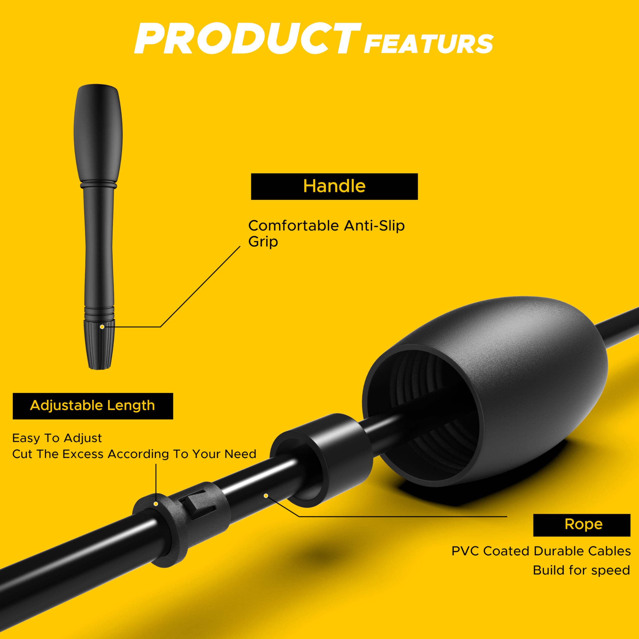 PulseJump Skipping Rope for Children – Adjustable Length, Durable, and Tangle-Free