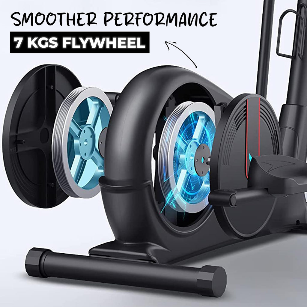 Durafit Adjustable Magnetic Elliptical Trainer – 8 Resistance Levels, LCD, 120 kg Capacity
