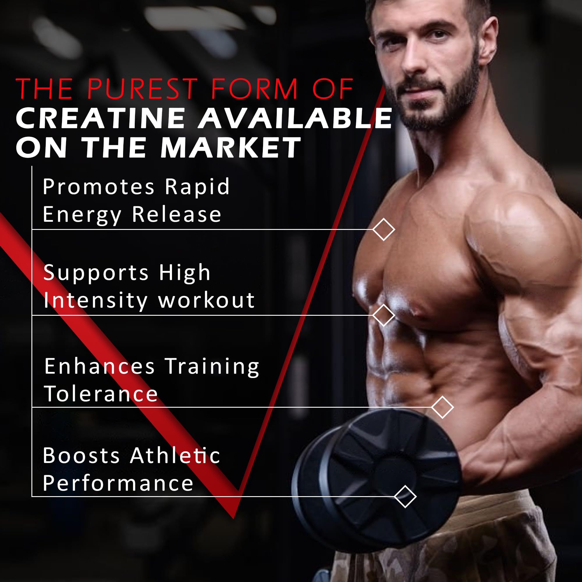 NAKPRO Micronized Creatine Monohydrate – Fast-Dissolving, Unflavoured, Pure Strength & Recovery Booster