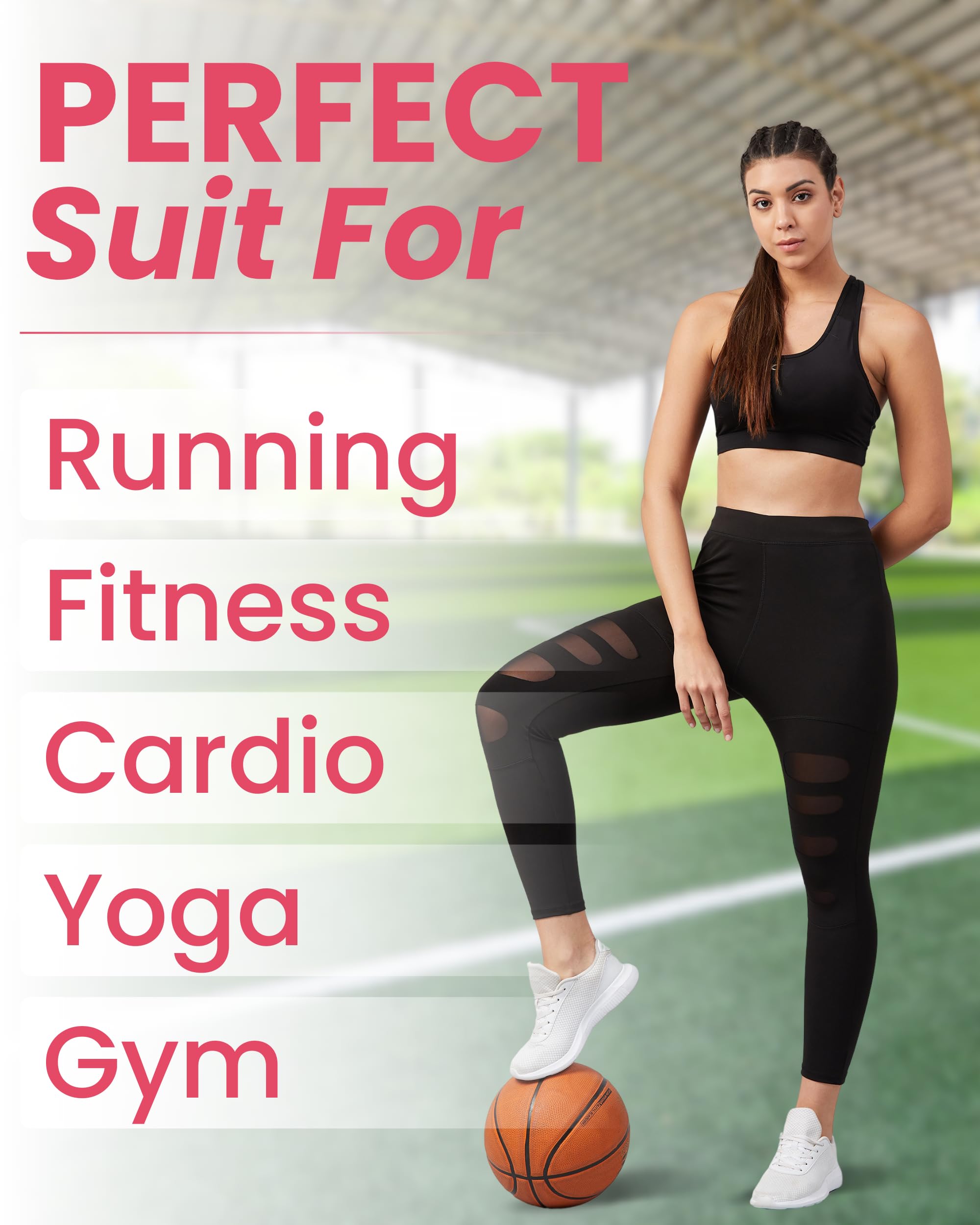 BLINKIN Women’s Patchwork & Mesh Fitness Leggings – 4-Way Stretch (M–XXL)