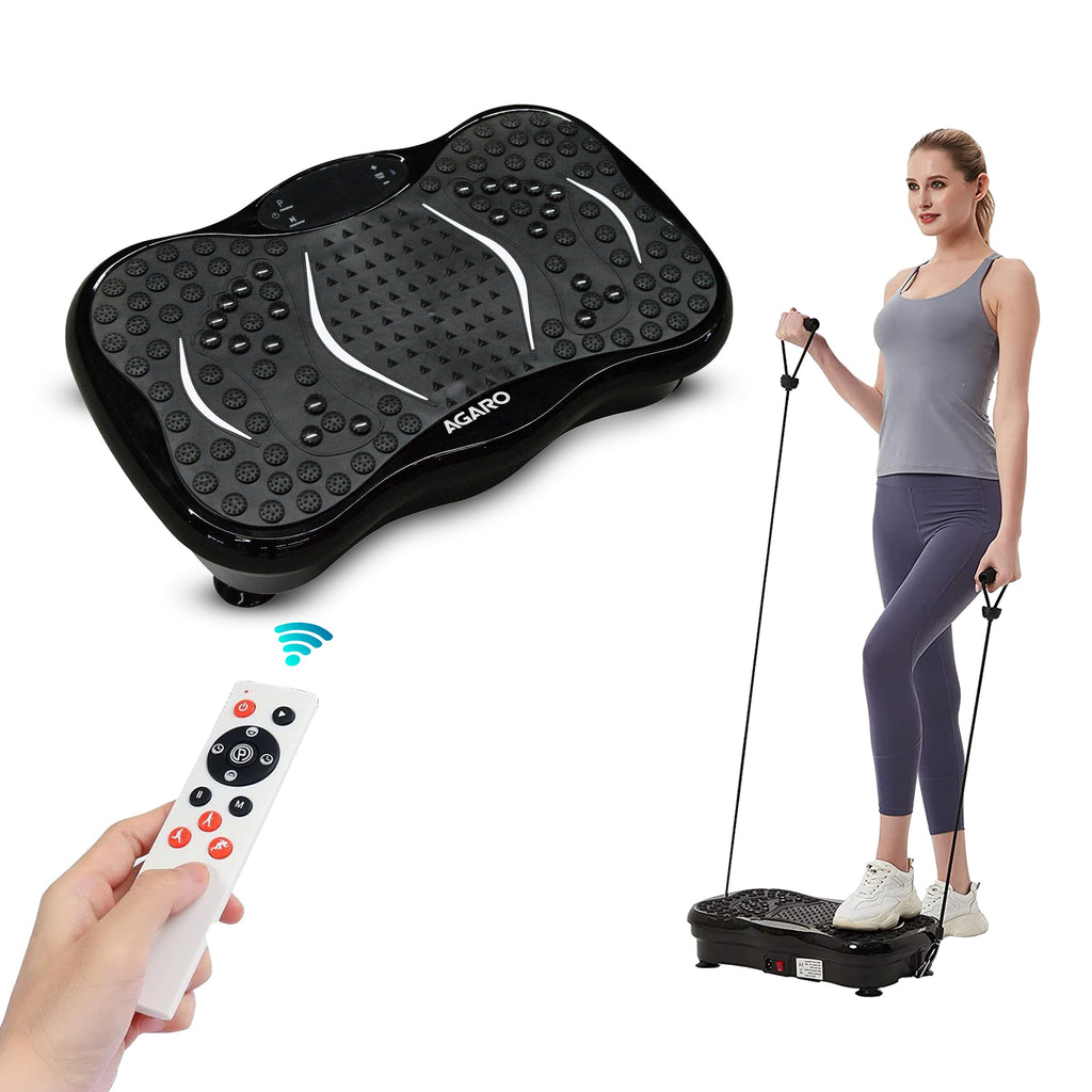 AGARO Alpha Crazyfit Vibration Plate Massager – 5-Mode Whole-Body Fitness Machine