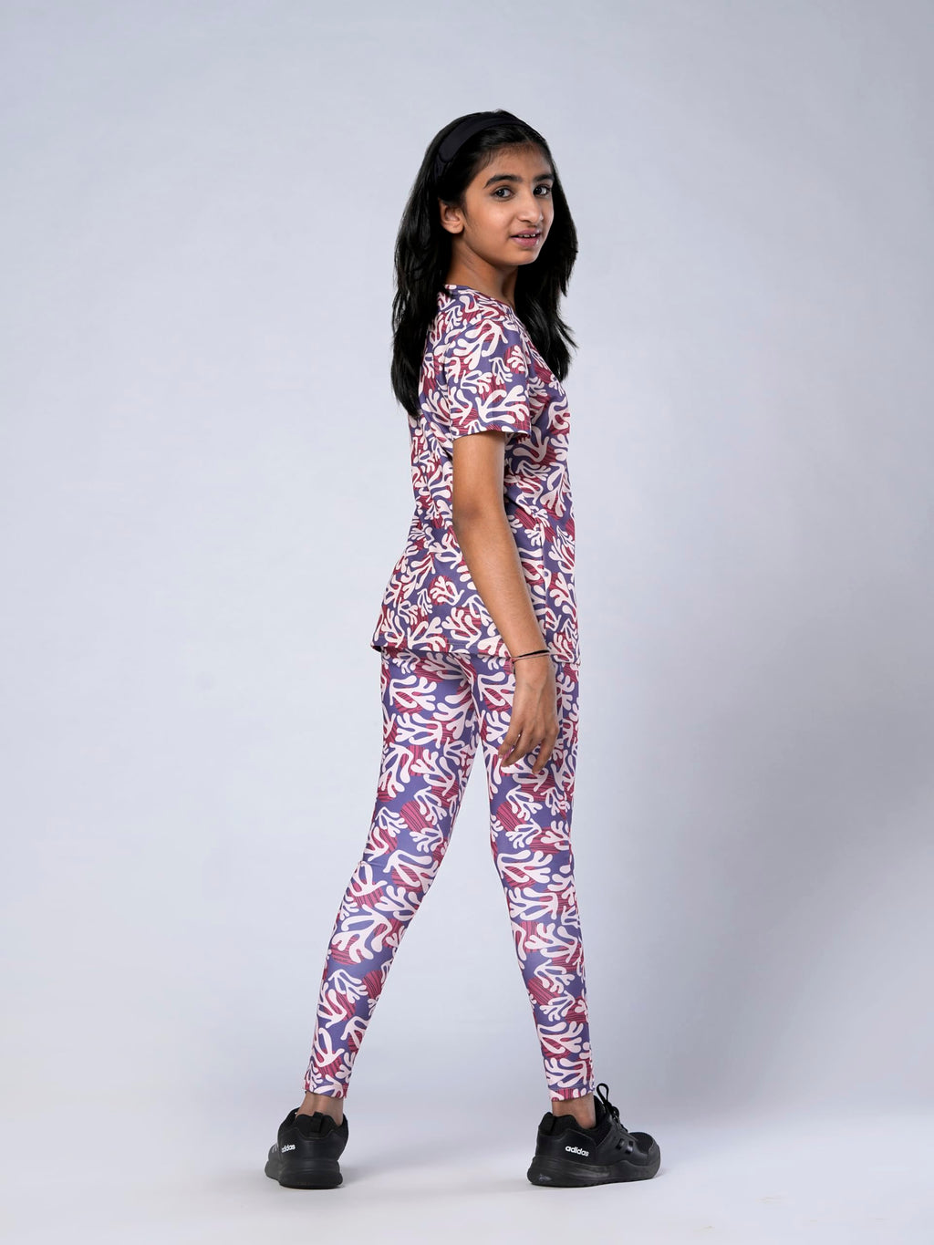 UMILDO Girls Printed Sports Leggings – Stretchy, High-Rise Activewear
