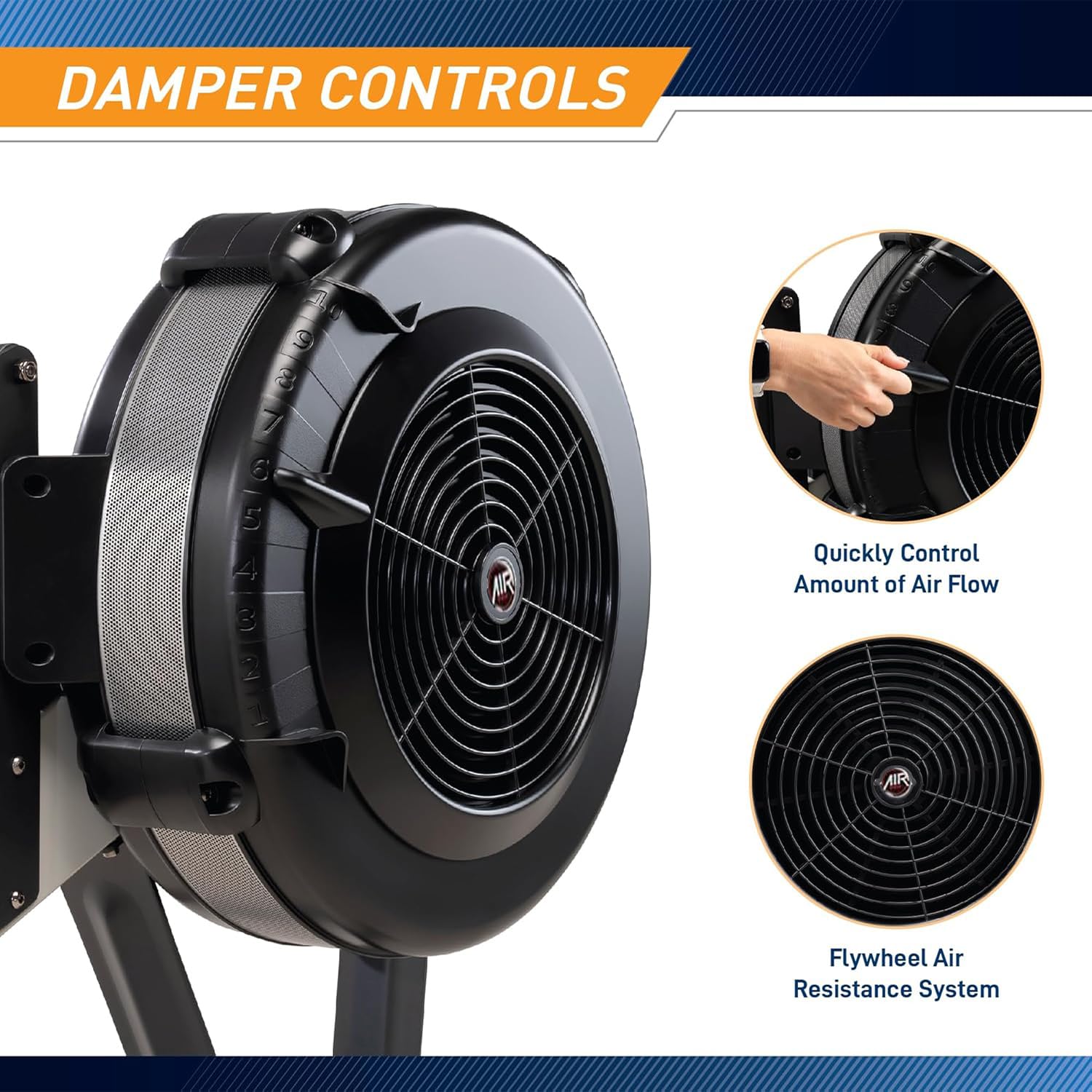 Let’s Play ARCONCEPT2 Air Rower – 10-Level Air Resistance, Foldable Design, LCD Performance Monitor