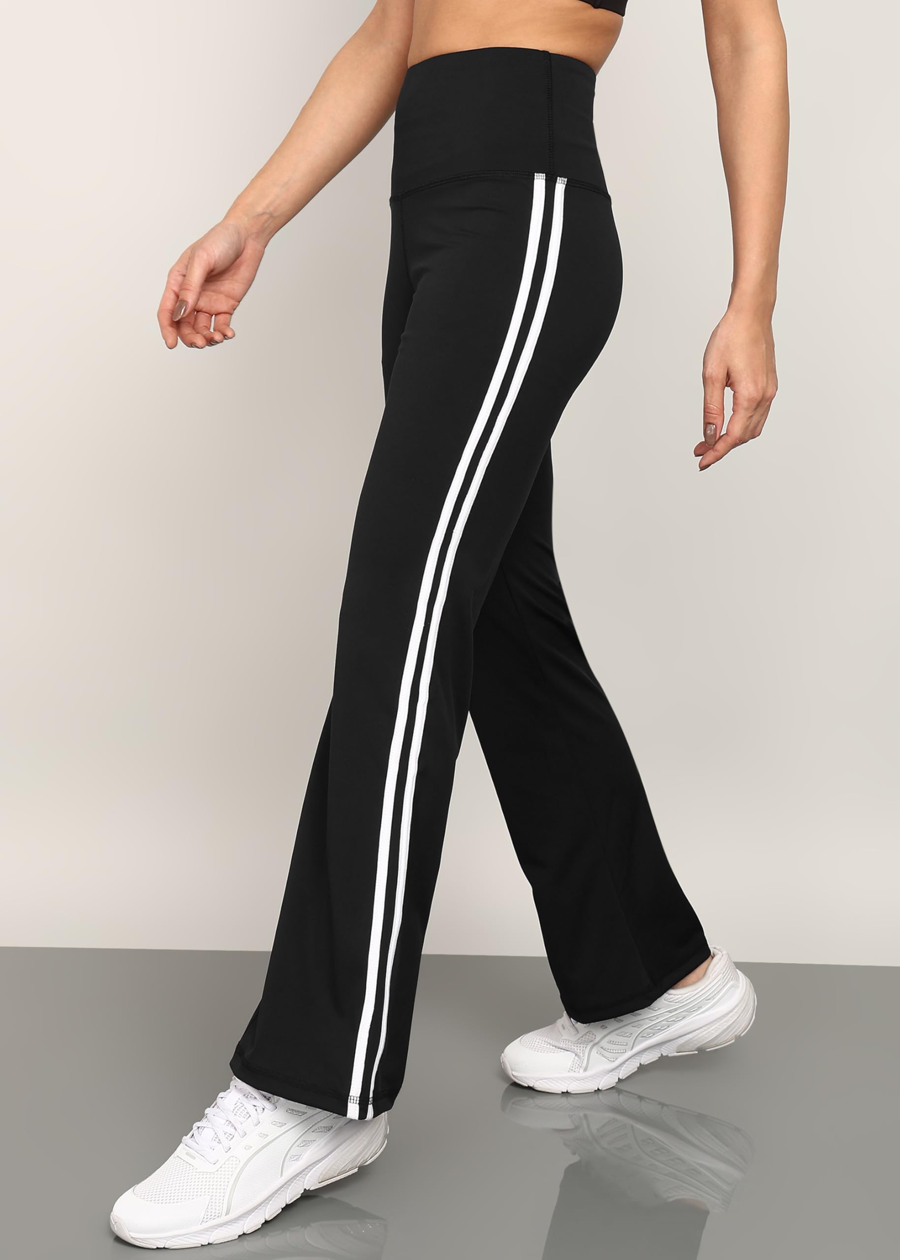 Rock Paper Scissors High-Waist Stretchable Gym Leggings – Soft Four-Way Stretch with Side Pockets