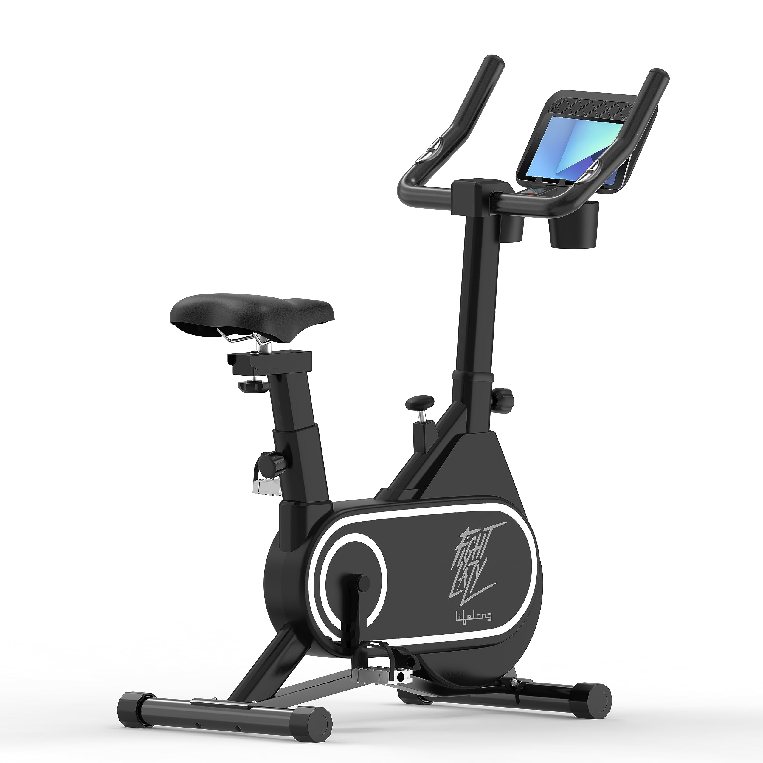 Lifelong Adjustable Resistance Flywheel Bike – Compact Upright Exercise Cycle for Home Workouts