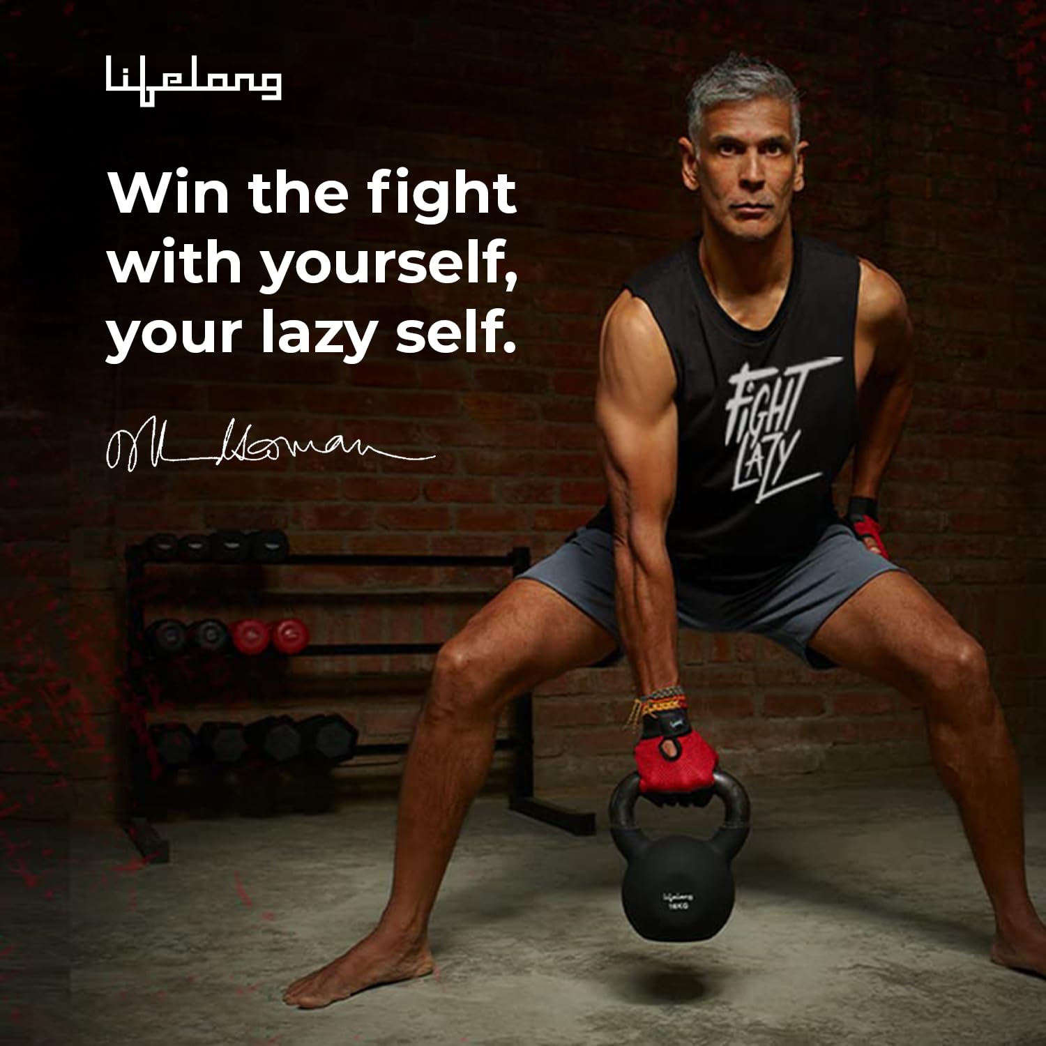 Lifelong Neoprene Coated Cast Iron Kettlebell – Durable Weight for Strength Training