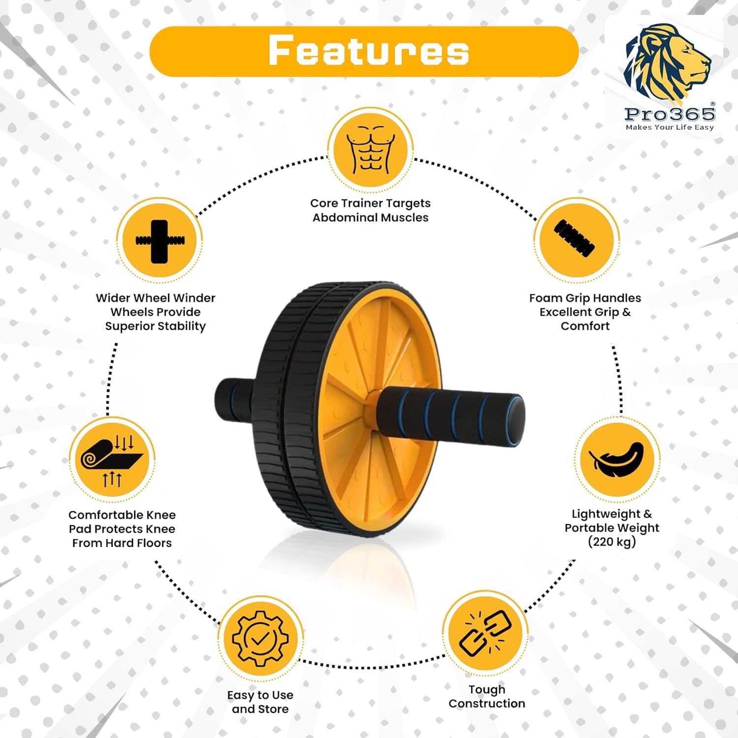 PRO365 Abdominal Exerciser Equipment Replacement – Durable Rubber Tubes for Tummy Trimmer, Full Body Workout Accessory
