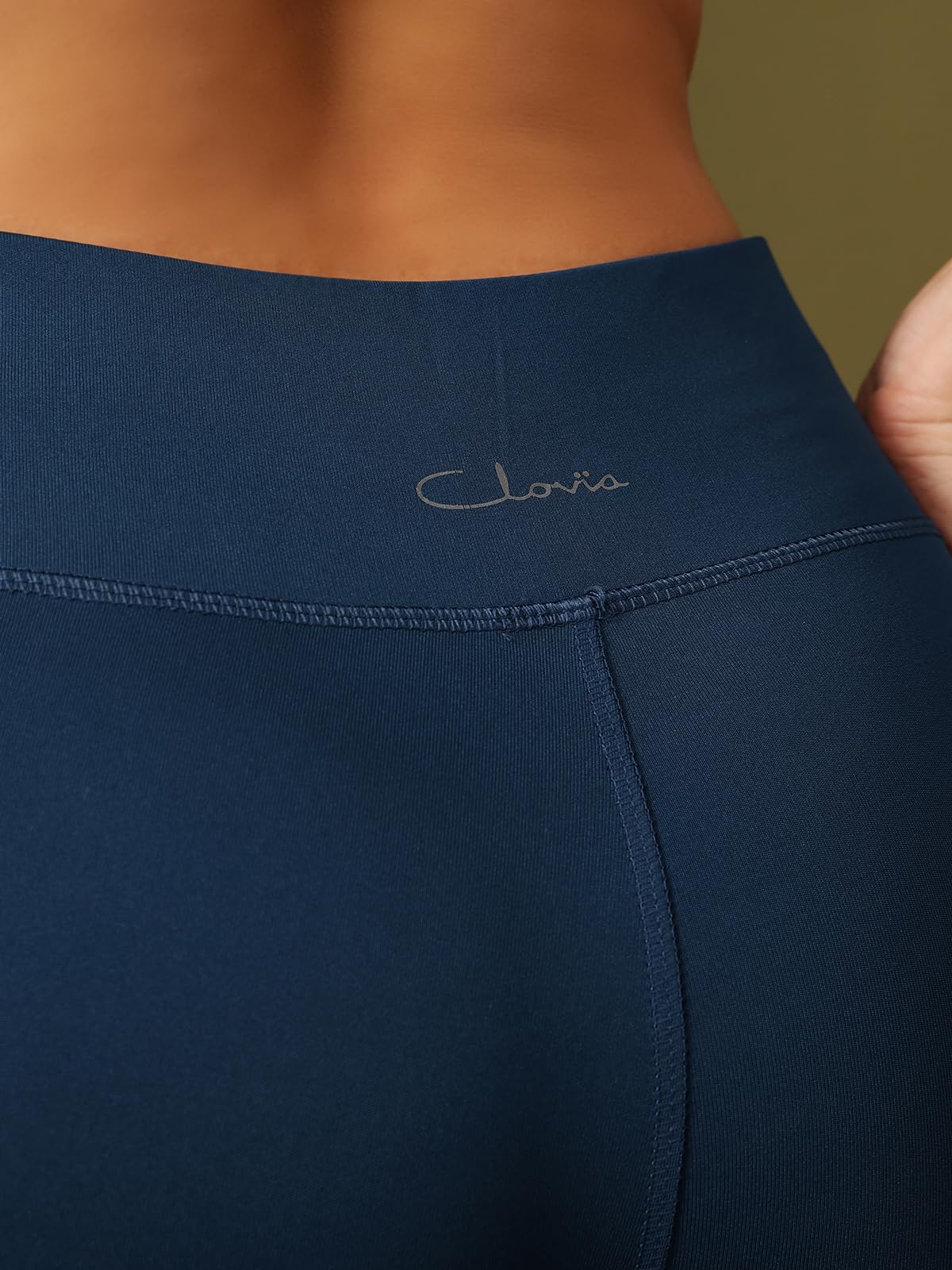 Clovia Mid-Rise Stretch Activewear Leggings – Teal (XXL)