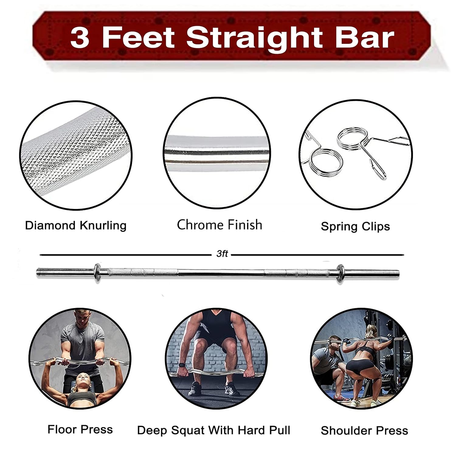 BULLAR Adjustable Home Gym Set – PVC Weight Plates with Straight & Dumbbell Rods (8–20 kg)