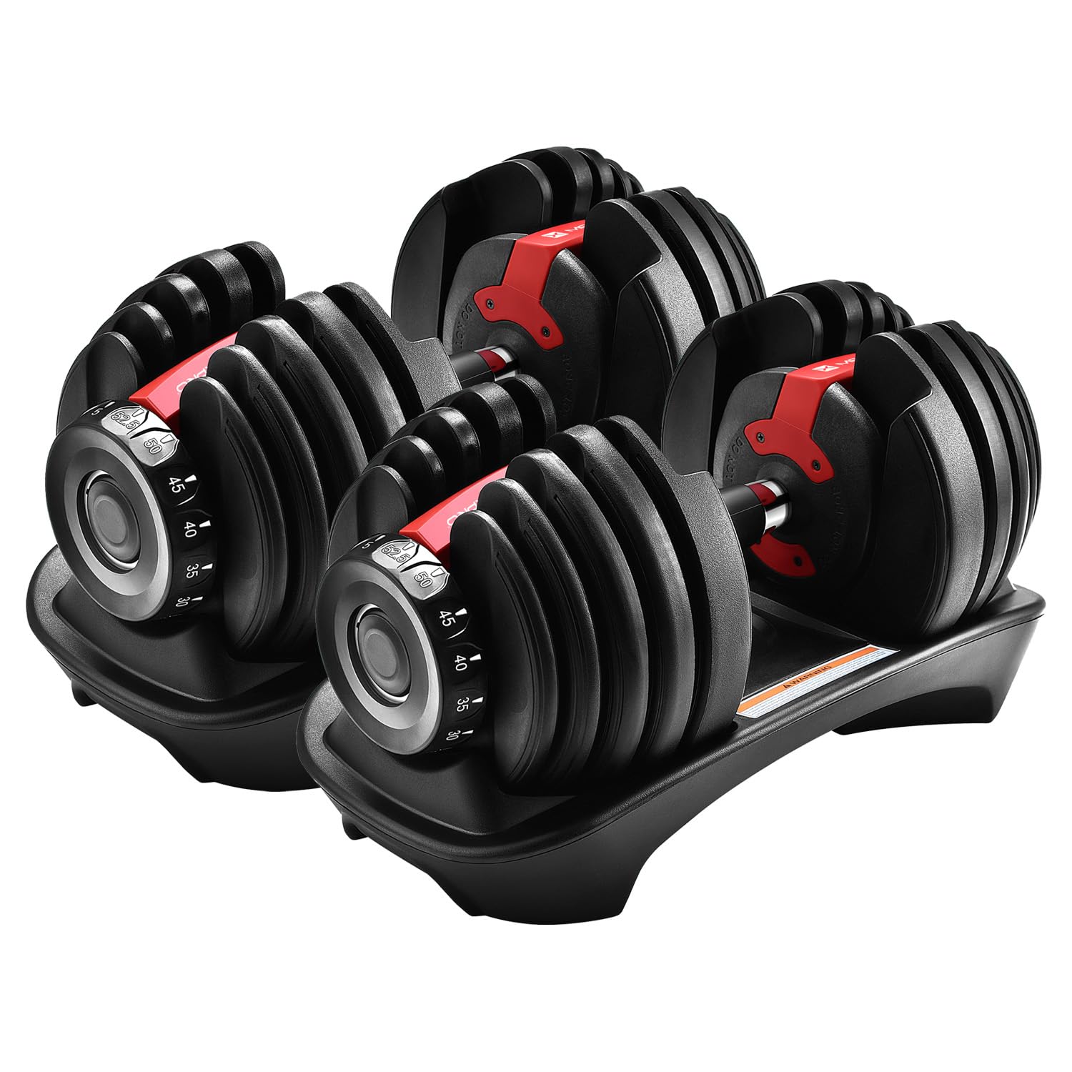 Maxpro MAXBELL Adjustable Dumbbells – 2.5 kg to 24 kg, 15 Weights in One, Secure Lock, Storage Tray