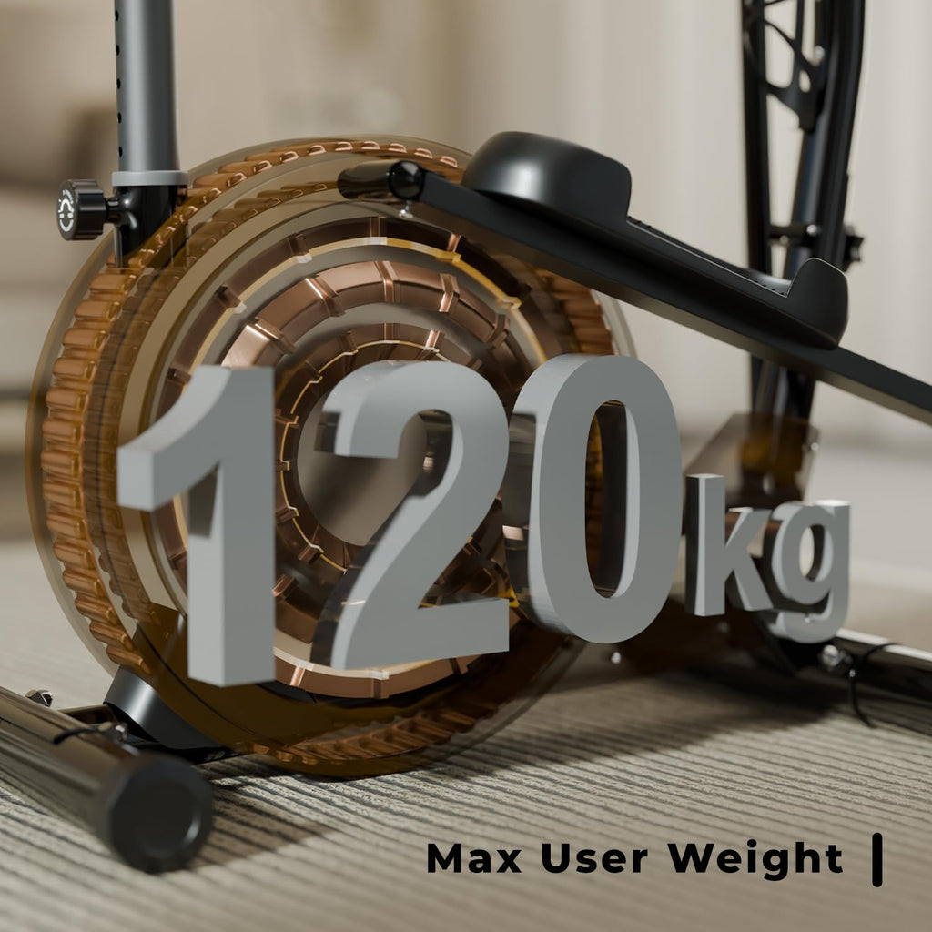 Lifelong Elliptical Trainer – Adjustable Magnetic Resistance, Sturdy Alloy Frame, LCD Tracker