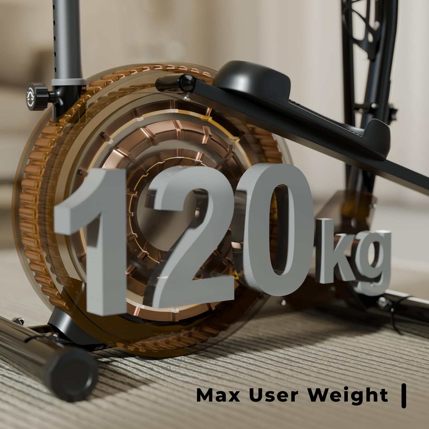 Lifelong Elliptical Trainer – Adjustable Magnetic Resistance, Sturdy Alloy Frame, LCD Tracker