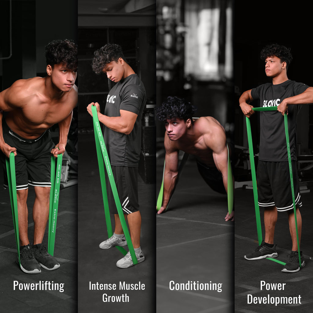 Slovic Heavy-Duty Resistance Band – Natural Latex, Full-Body Workout & Pull-Up Assist (≈60 kg