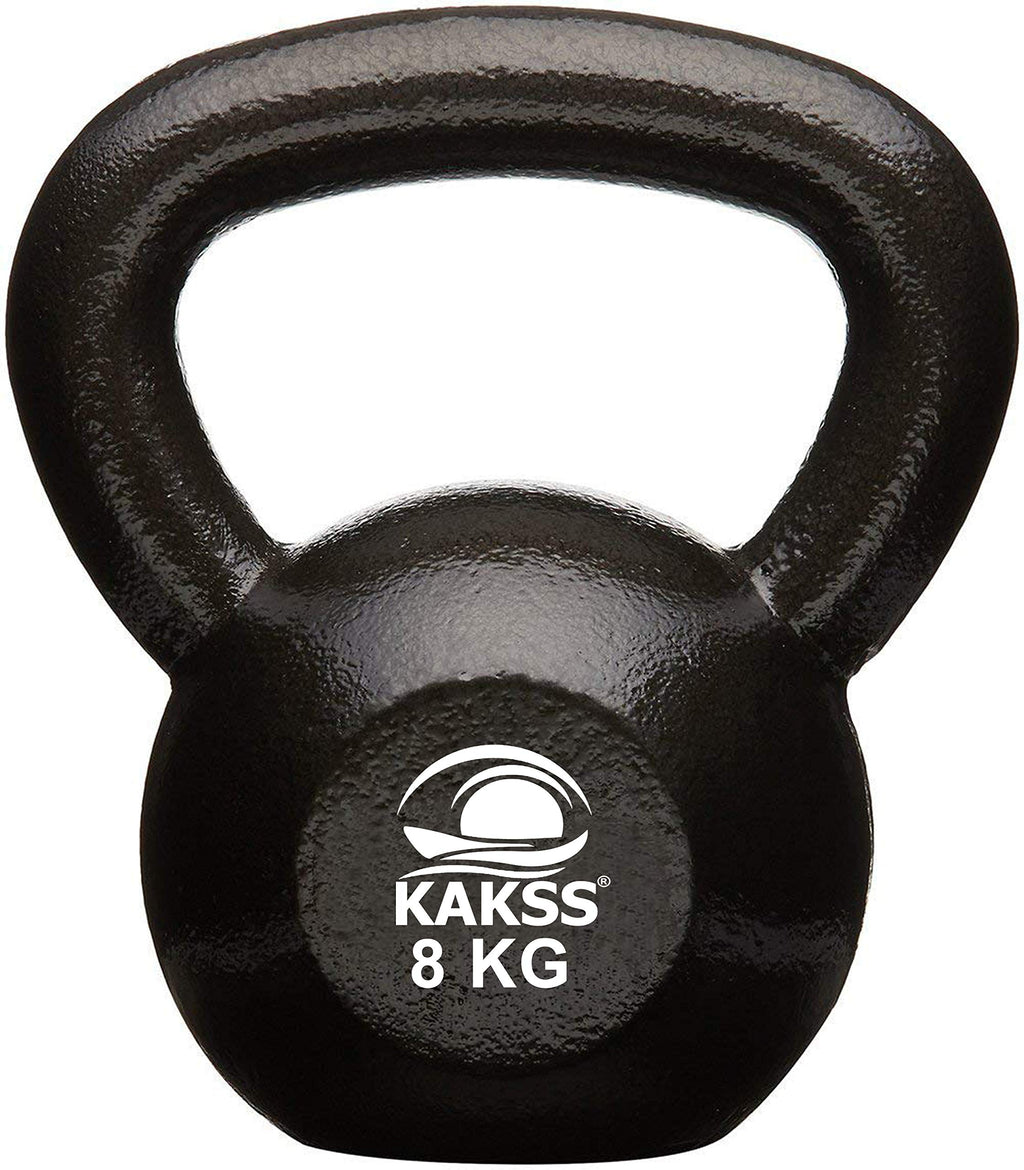 Kakss Cast Iron Kettlebell – 2 KG to 92 KG – Durable Weight for Strength Training, Cross-Training, and Home Gym Workouts