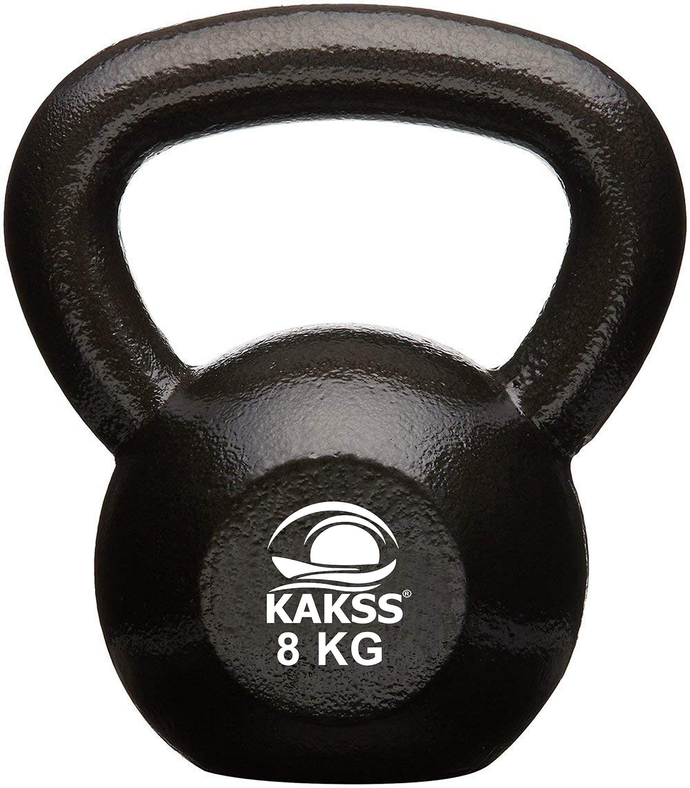 Kakss Cast Iron Kettlebell – 2 KG to 92 KG – Durable Weight for Strength Training, Cross-Training, and Home Gym Workouts