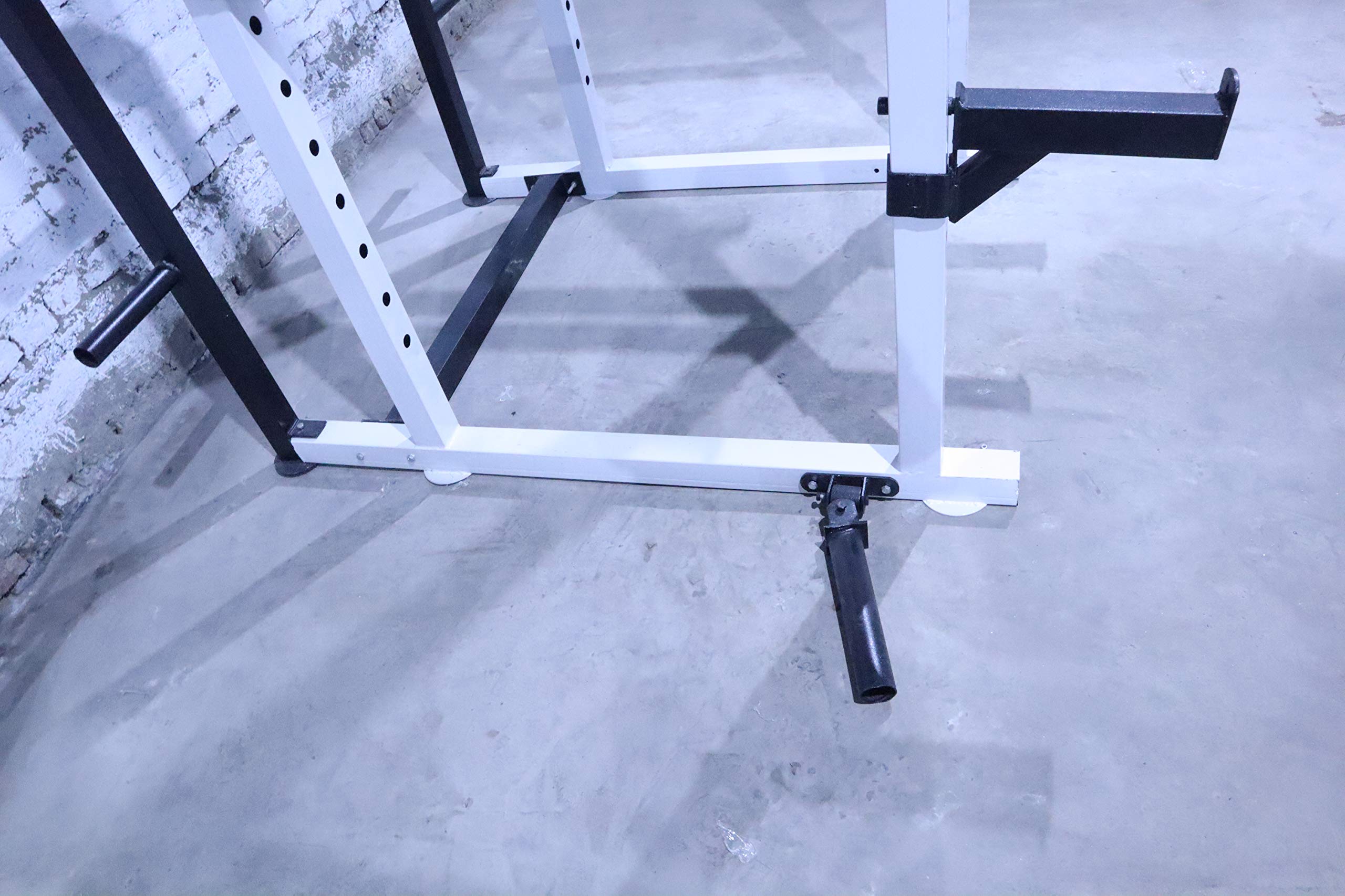 Gamma Fitness PR-32 Power Squat Rack – 3″ ISI Steel Frame, J-Hooks, Safety Panels & Landmine Attachment