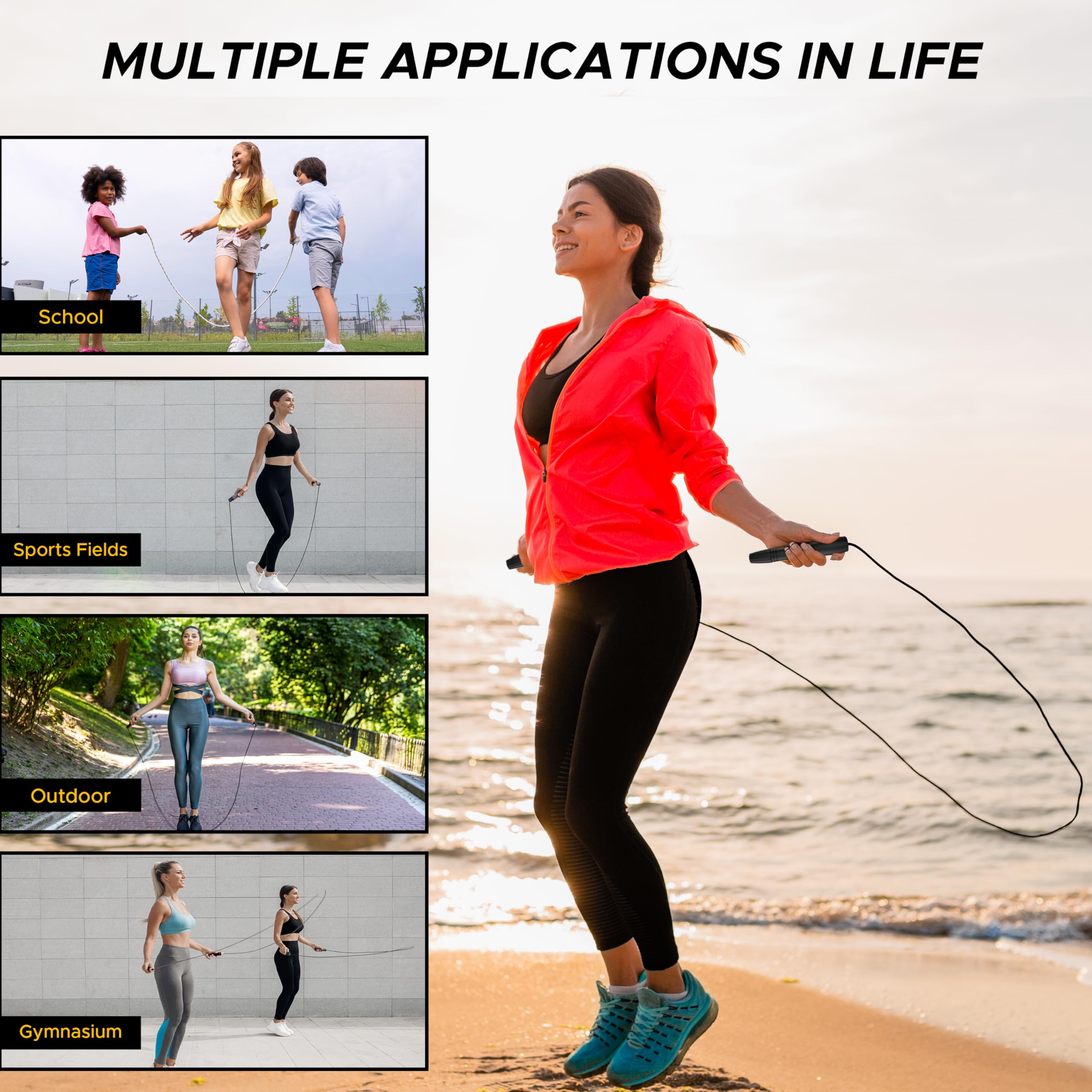 PulseJump Skipping Rope for Children – Adjustable Length, Durable, and Tangle-Free