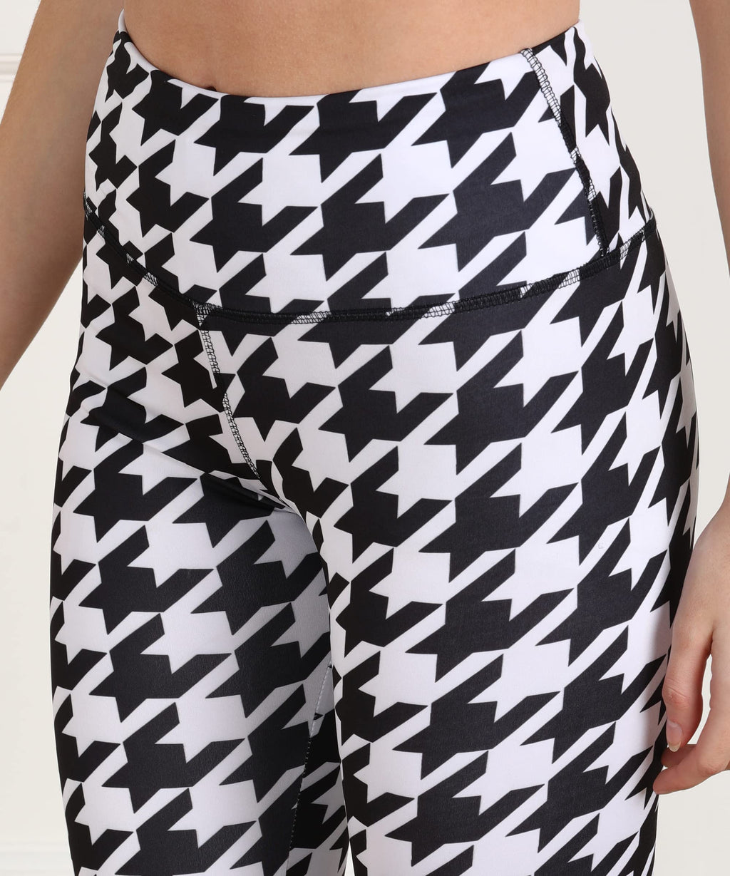 Rock Paper Scissors Stretchable Leggings – Premium Polyester, High-Waist, Black