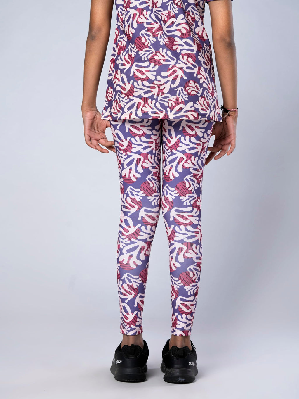 UMILDO Girls Printed Sports Leggings – Stretchy, High-Rise Activewear
