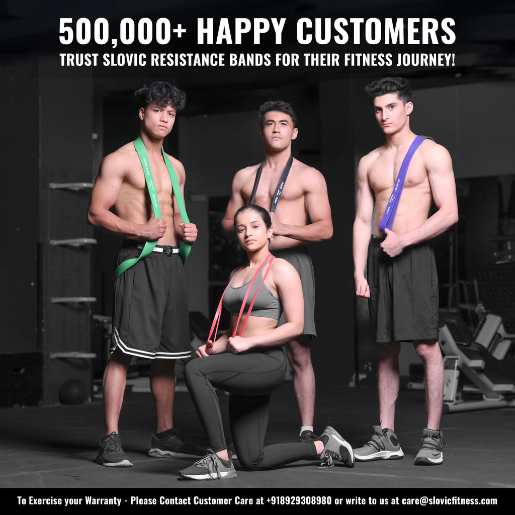 Slovic Heavy-Duty Resistance Band – Natural Latex, Full-Body Workout & Pull-Up Assist (≈60 kg